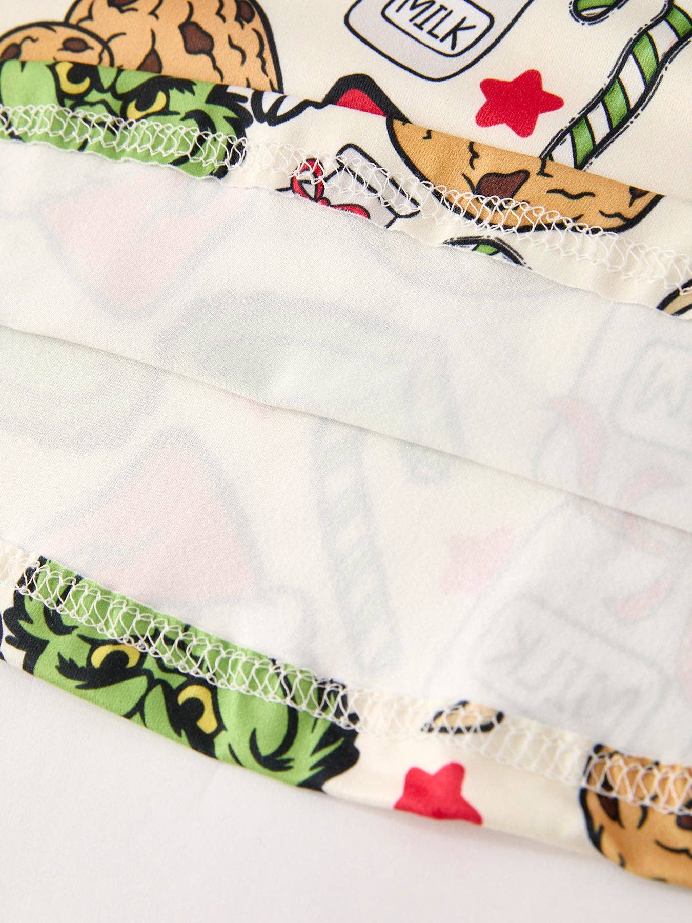 Winter Christmas Character Cookie Print Girls Dress: 7