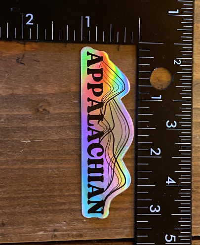 Appalachian Holographic Sticker