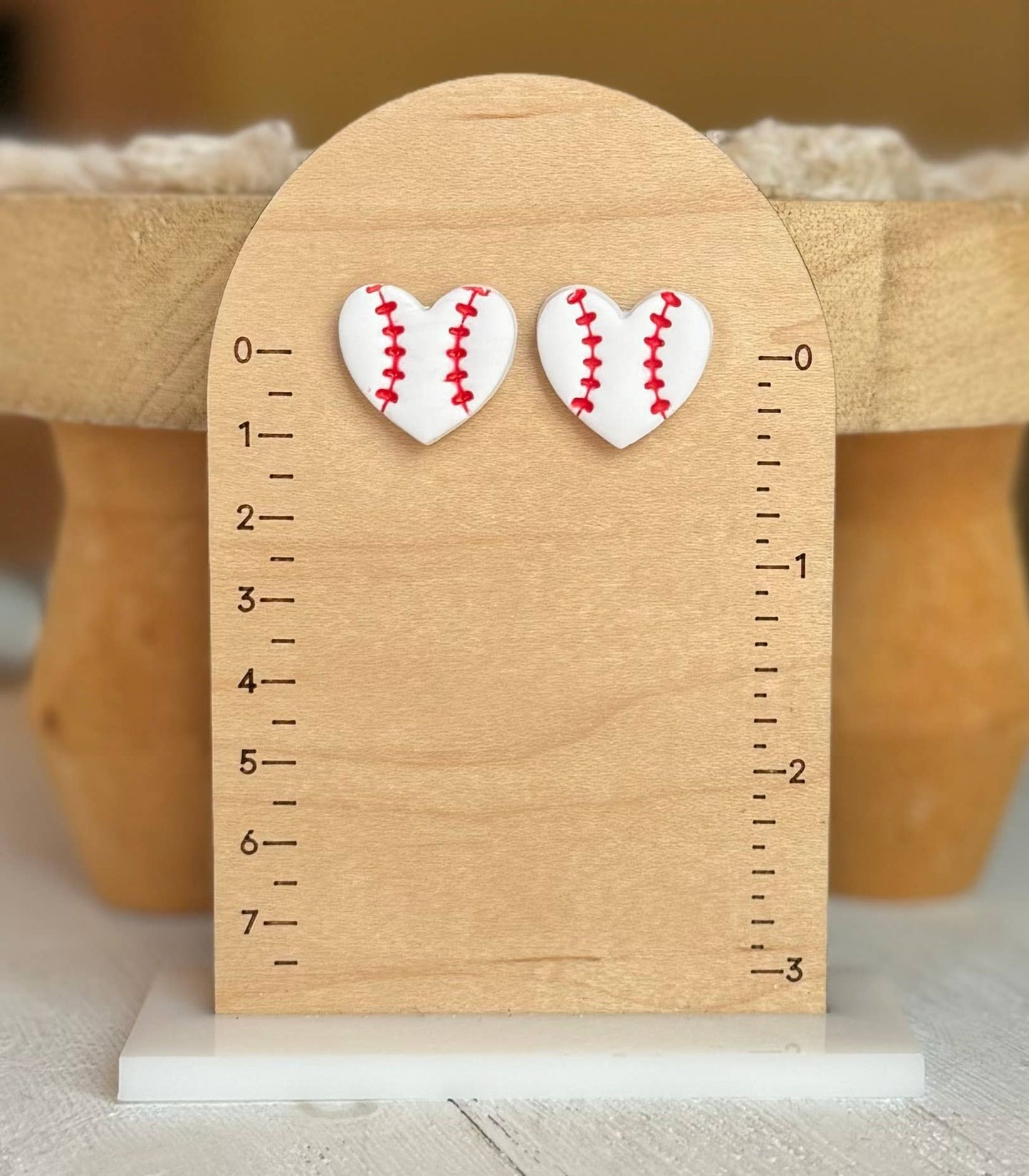 Baseball Earrings: Mitt & Bat