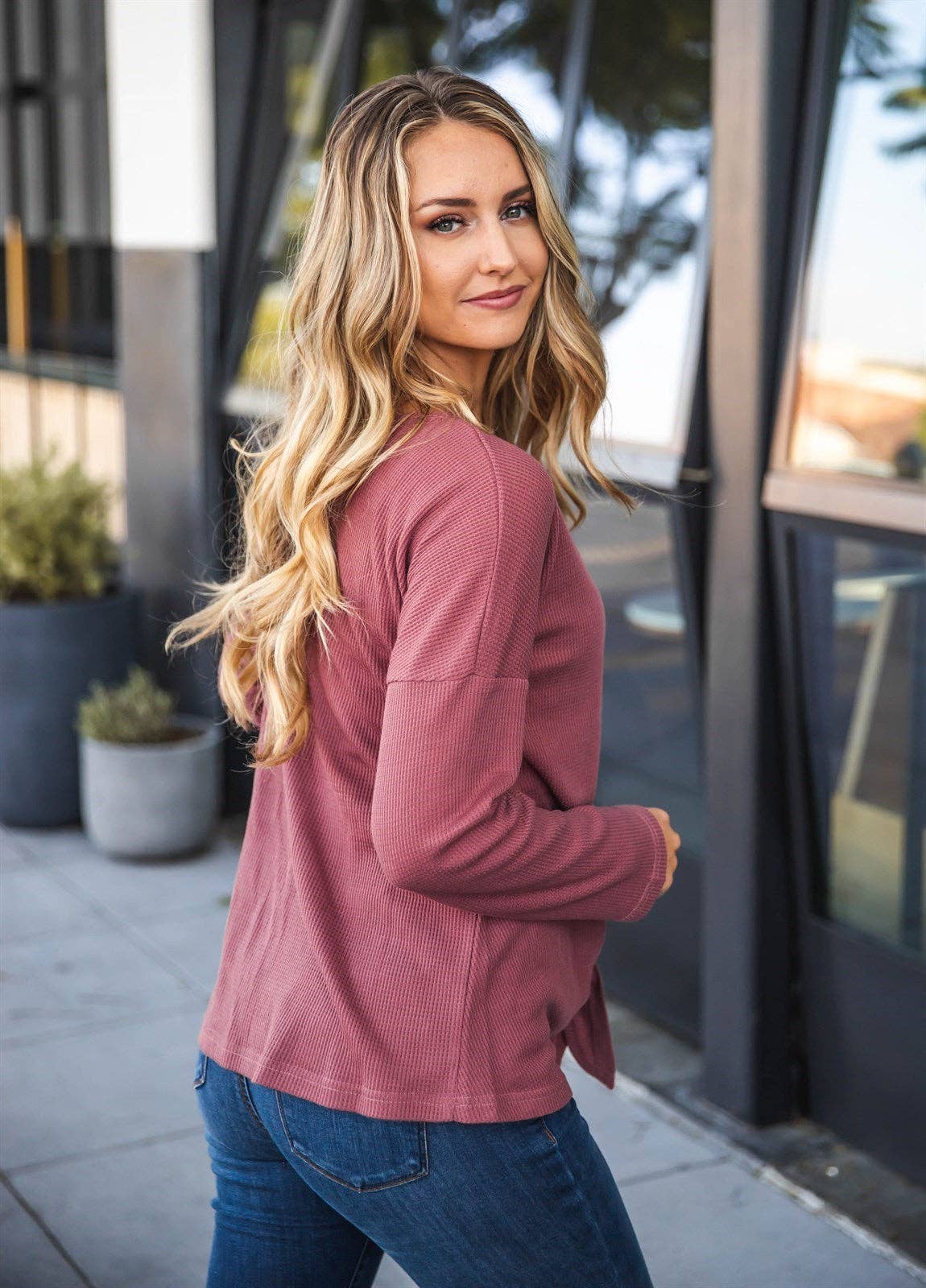 Riley Button Tie Top: Olive Green / X-Large