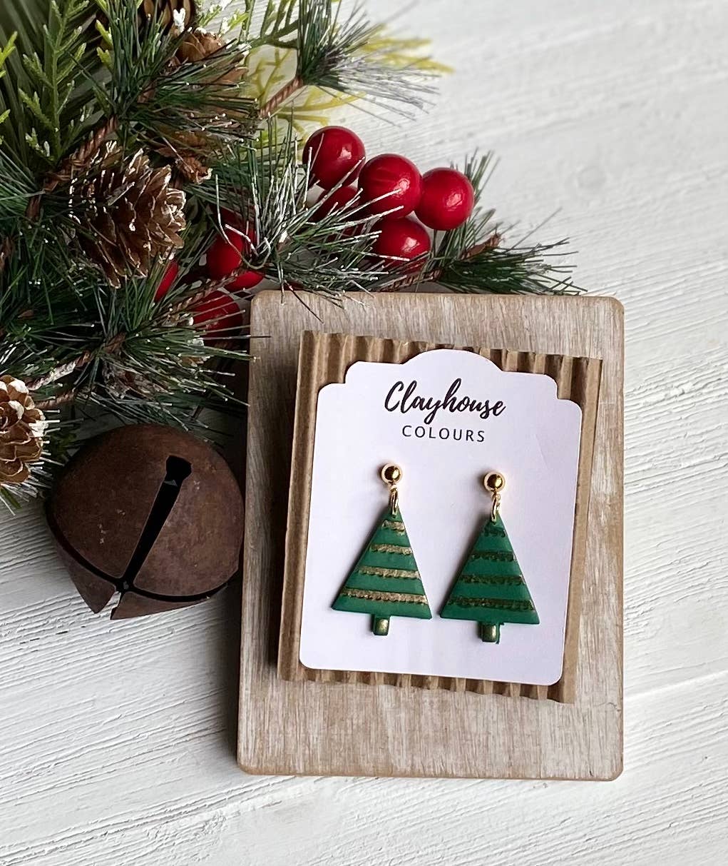 Christmas Earrings: Gringerbread House
