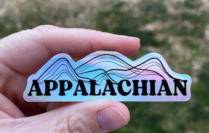 Appalachian Holographic Sticker