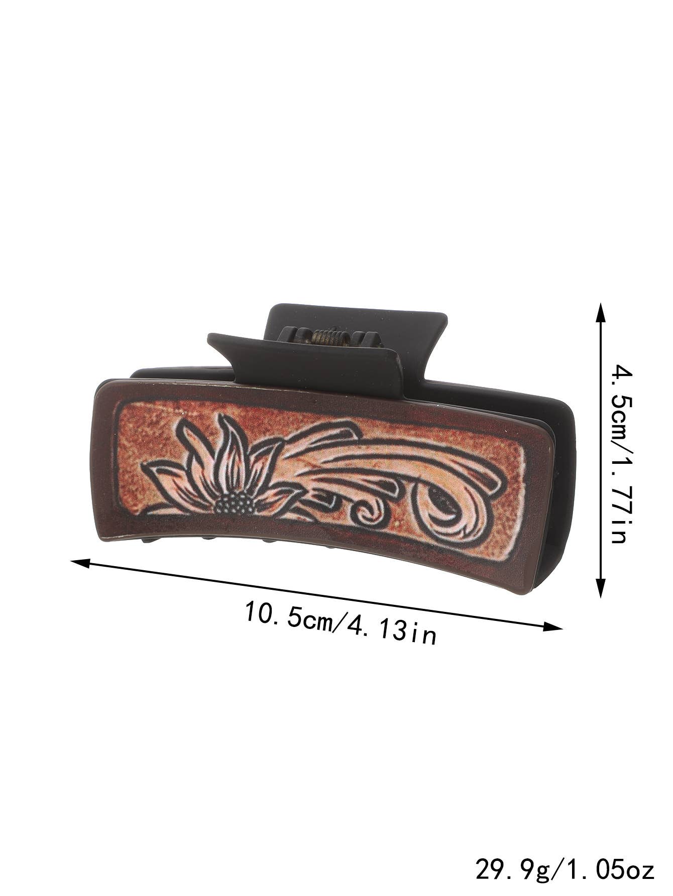 Sunflower PU Leather Hair Claw, Western Style_CWASC1618: TYPE6 / (OS) 1