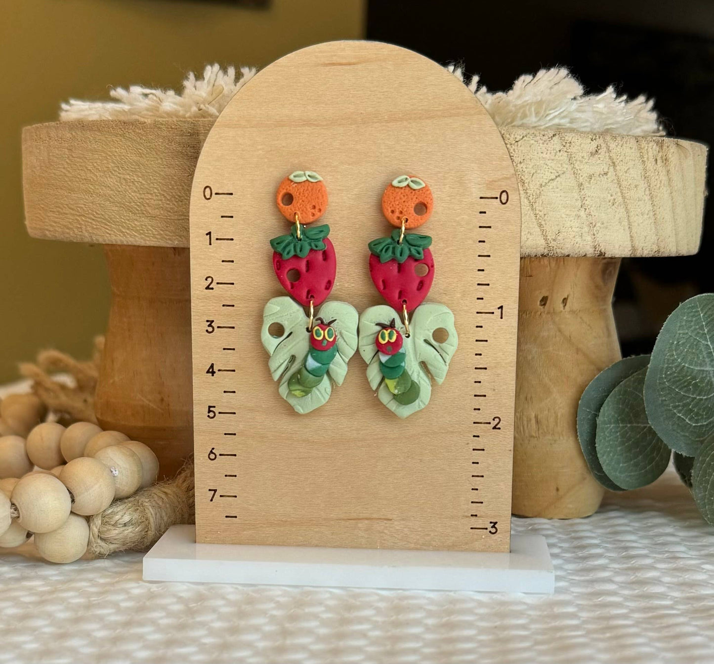 Teacher Earrings | School Earrings: Caterpillar Arches