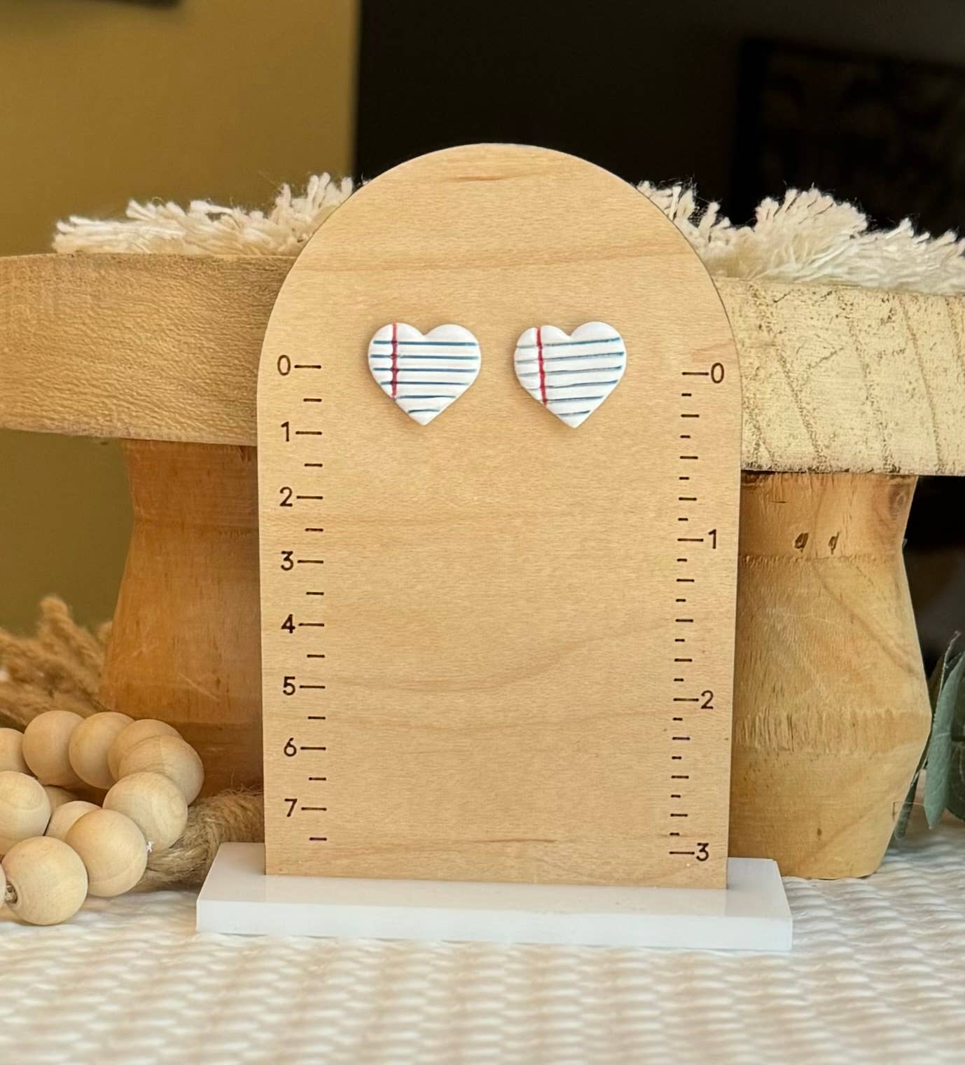 School Studs | Teacher Earrings: Pencils/Notebook Hearts