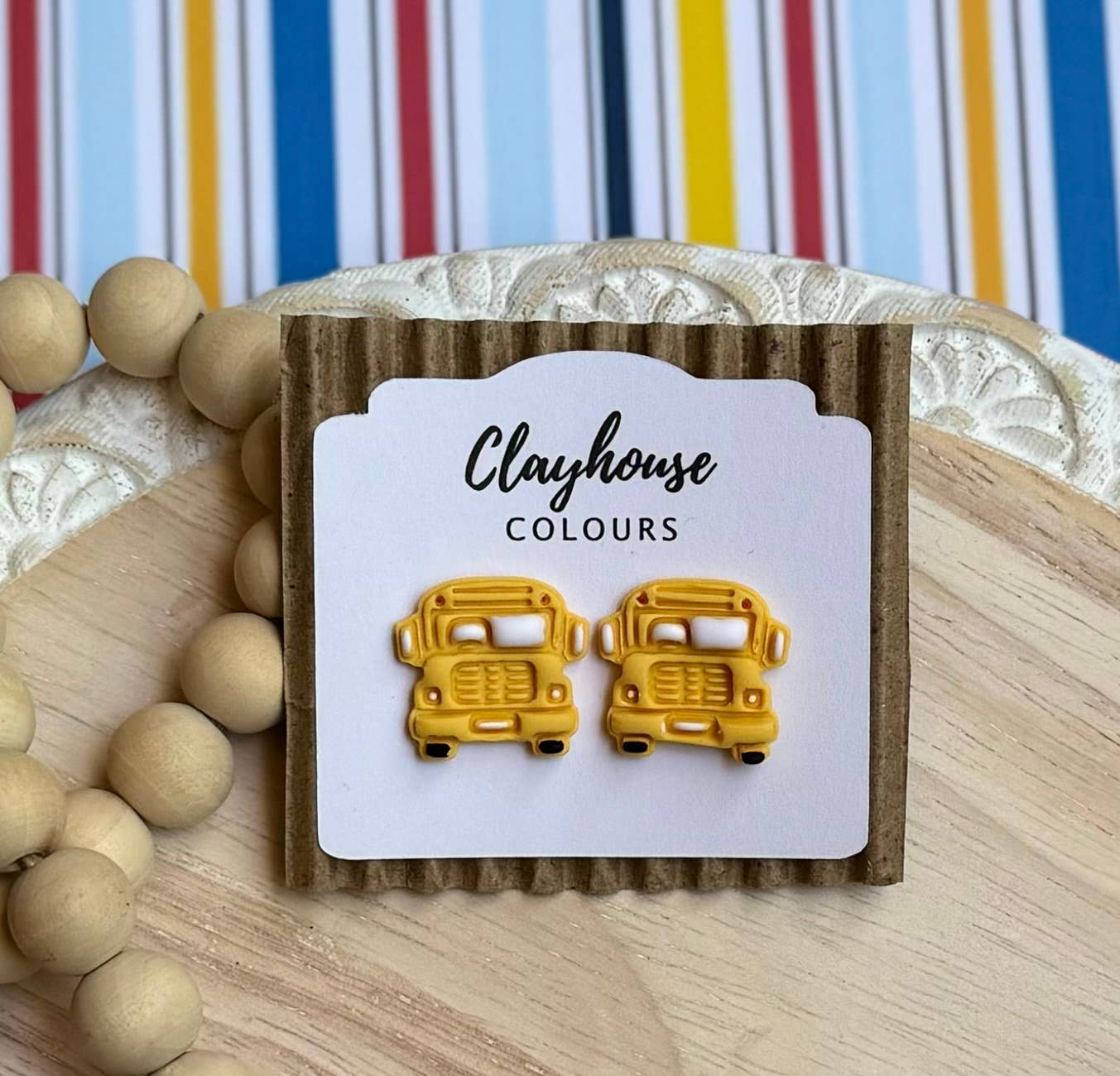 School Studs | Teacher Earrings: Pencils/Notebook Hearts