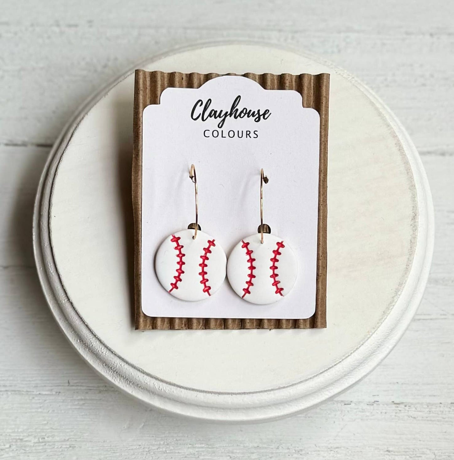 Baseball Earrings: Mitt & Bat