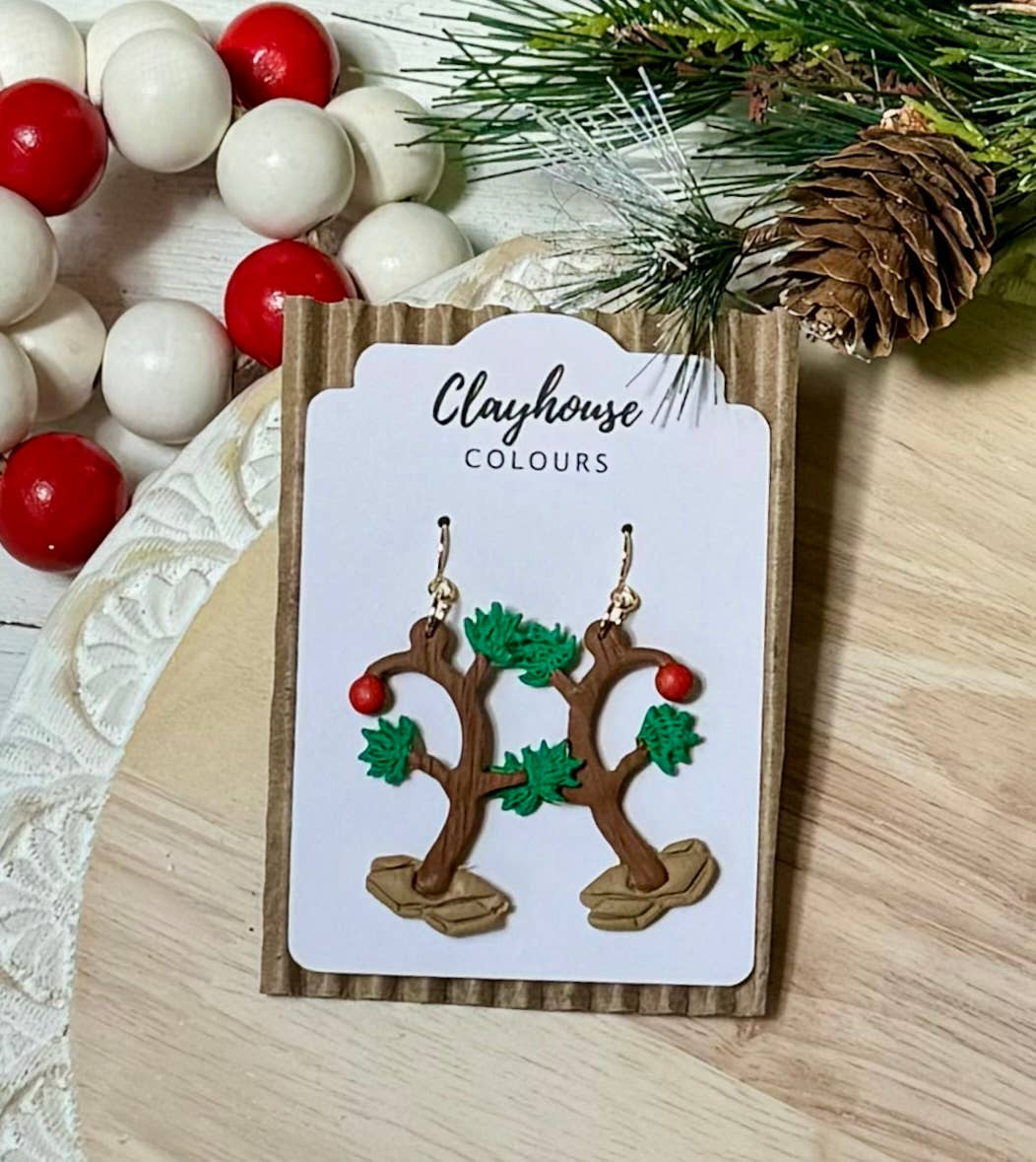 Christmas Earrings : Charlie Brown Christmas Tree