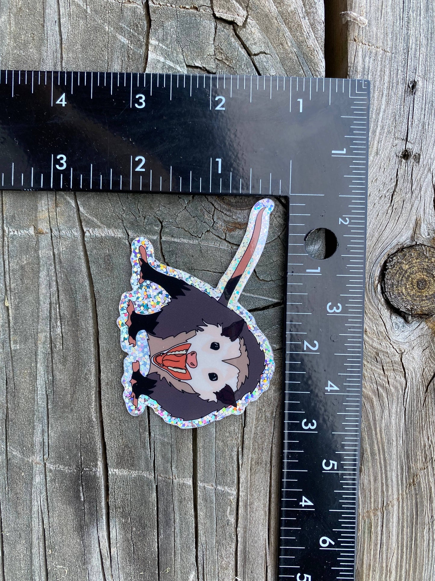 Possum Sticker: Appalachian Glitter Sticker