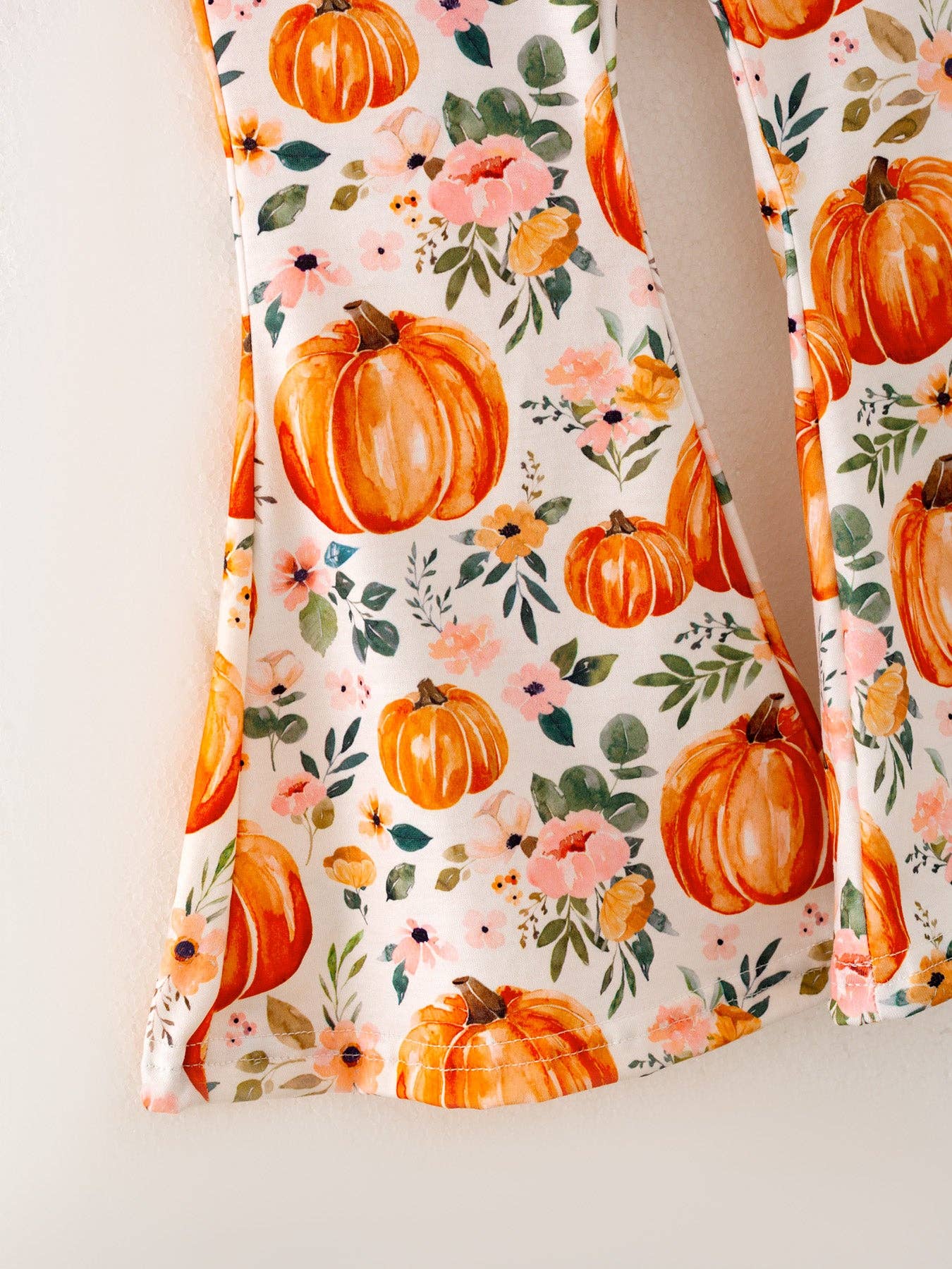Girls Halloween Pumpkin Print Set: 2