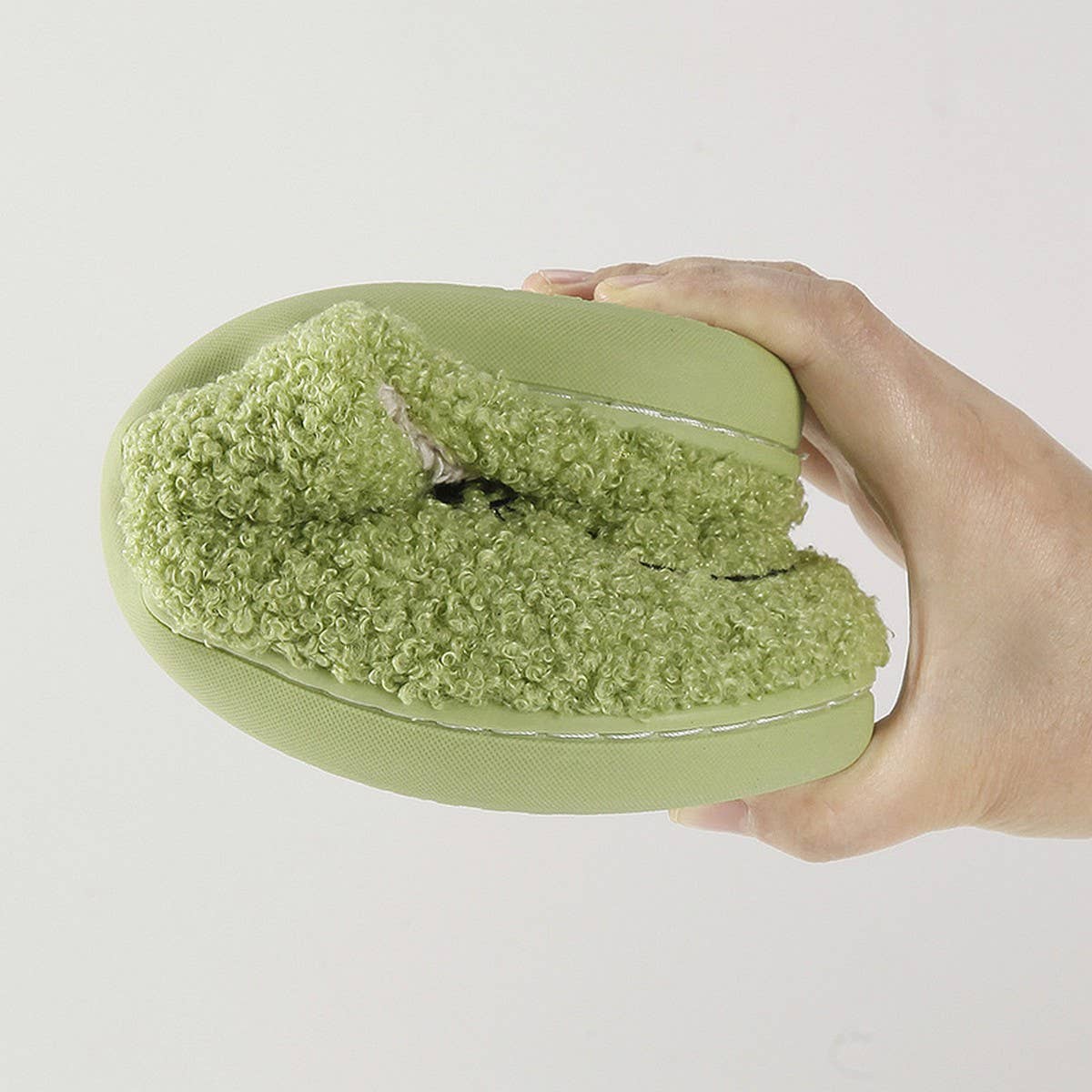 NEW CHRISTMAS GRINCH WARM COTTON SLIPPERS_CWSHS0744: Green / (8.5) 1