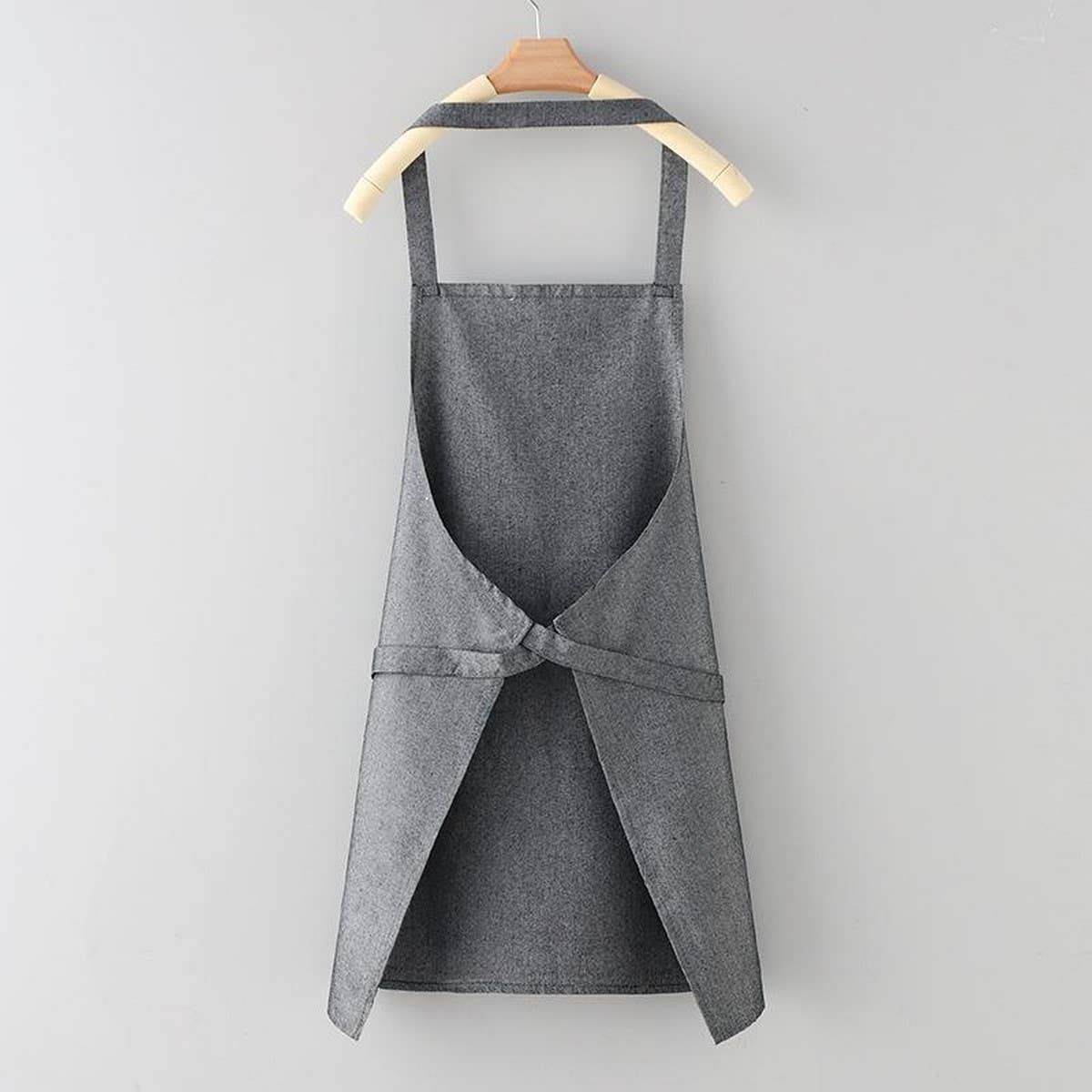 Solid Color Thin apron with pockets bulk_CWMM2036: Red / (OS) 1