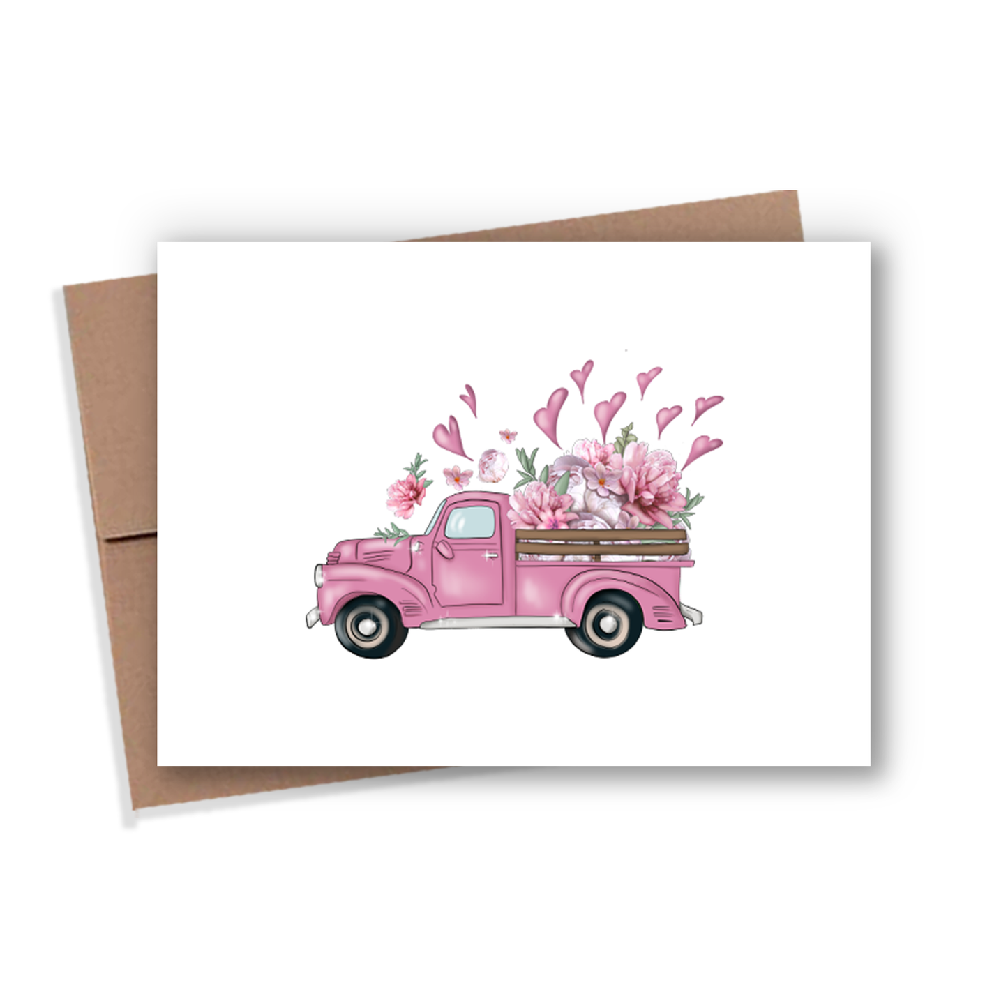 Hearts Truck Card