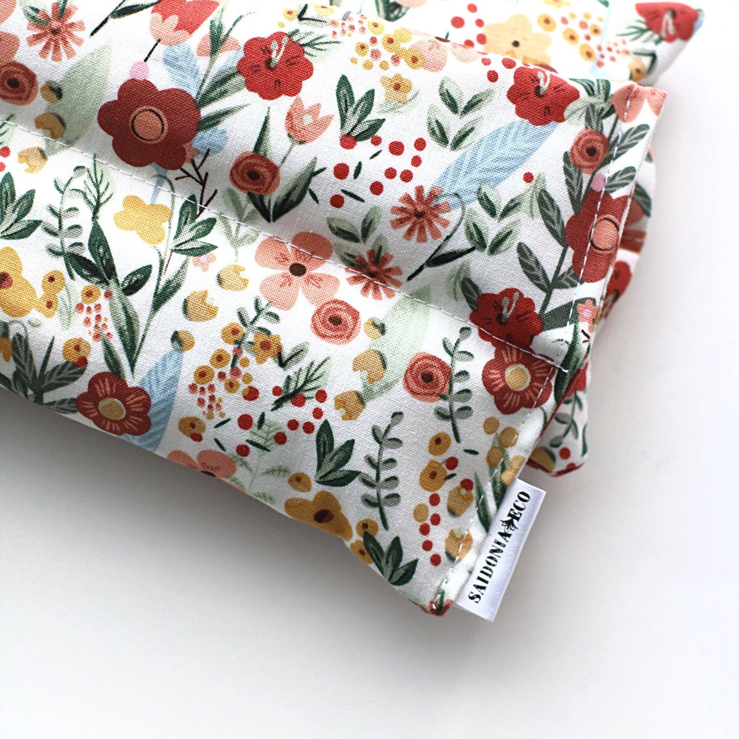 Neck and Body Wrap - Hot Cold Weighted Rice Bag Boho Flower