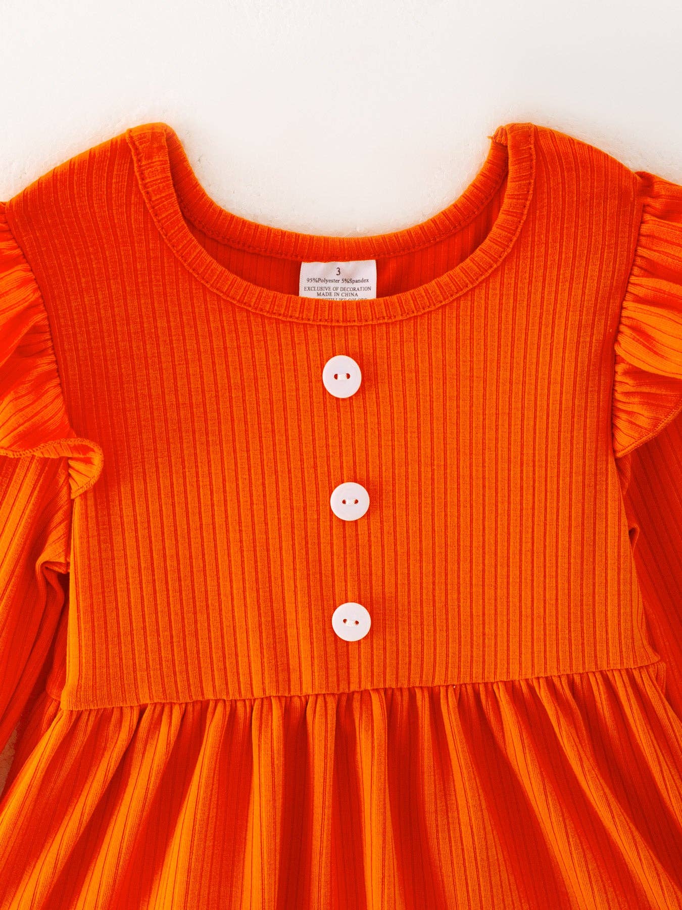 Girls Halloween Pumpkin Print Set: 2