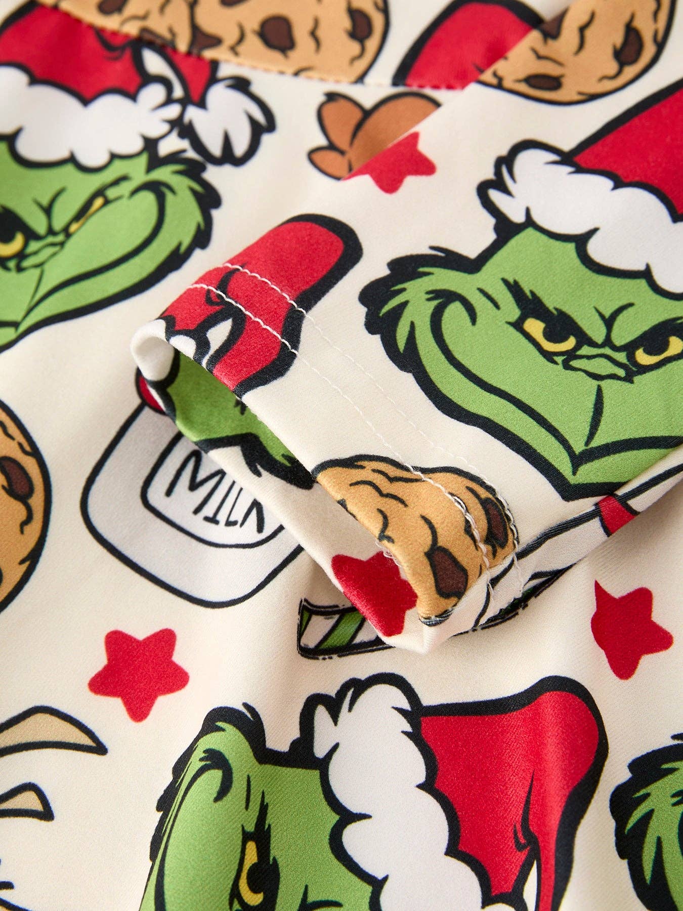 Winter Christmas Character Cookie Print Girls Dress: 4
