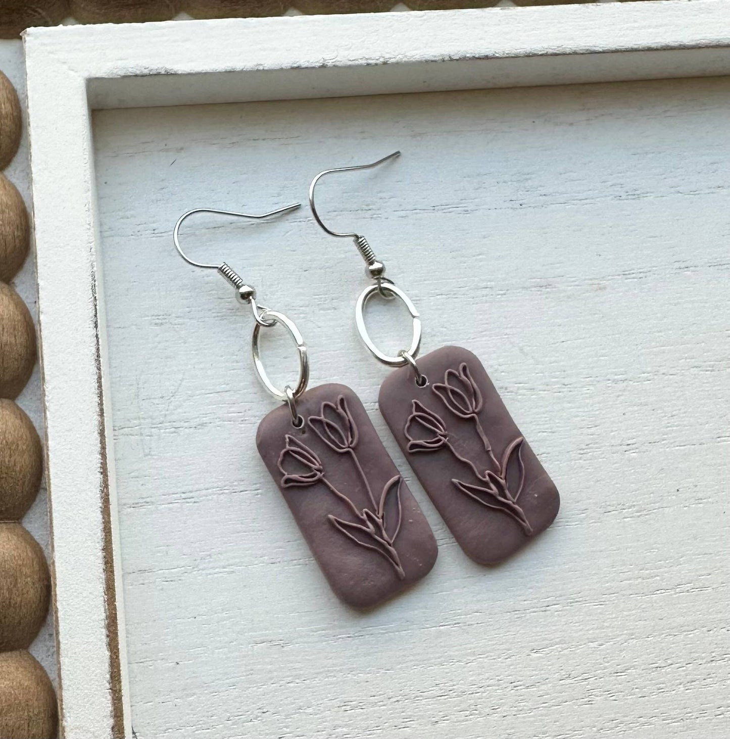 Polymer clay earrings