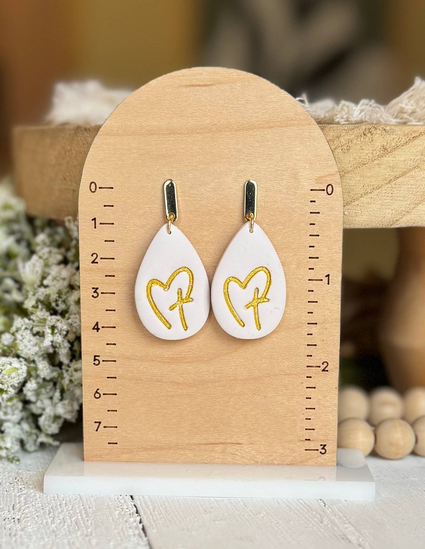 Religious Earrings : Round 3 Crosses