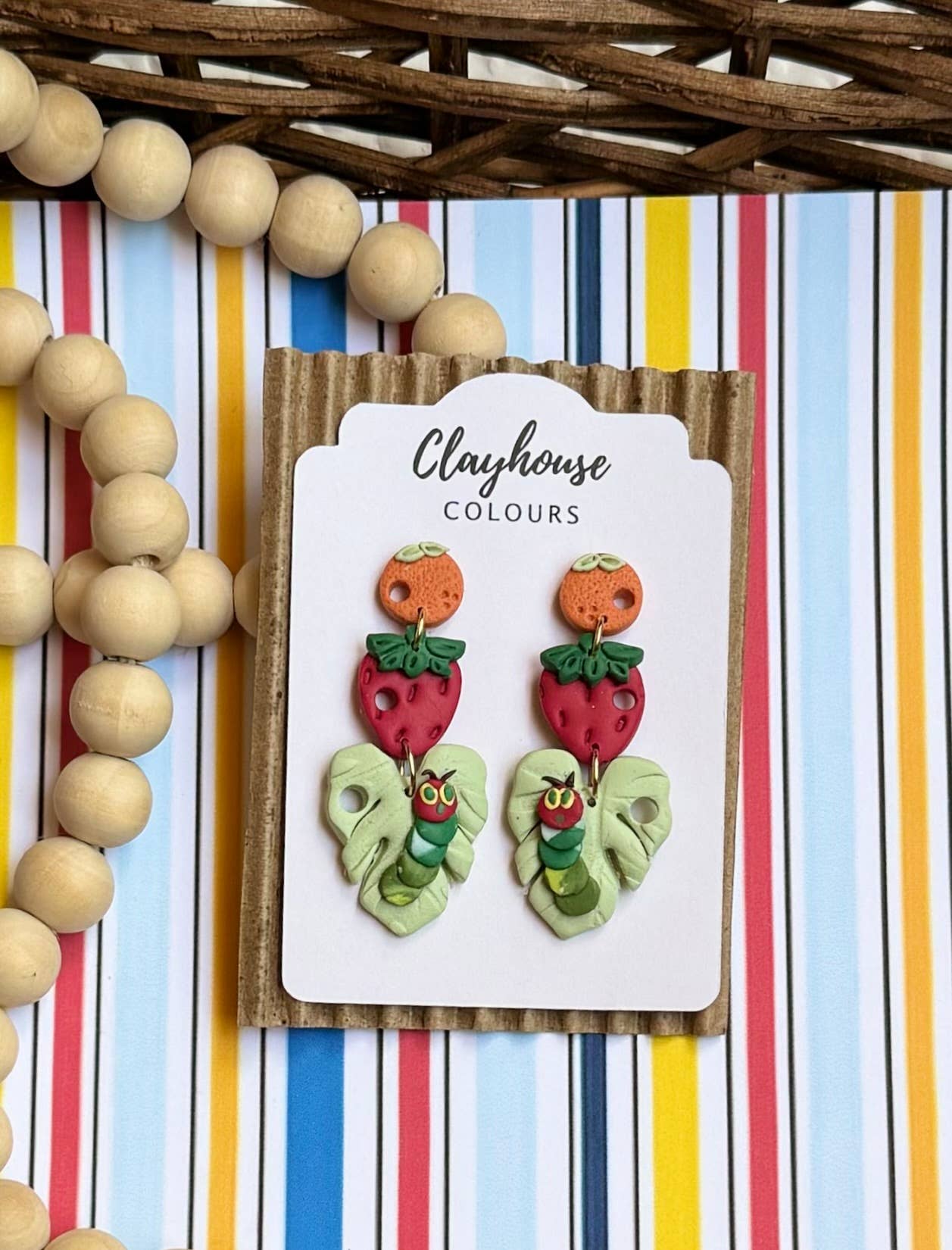 Teacher Earrings | School Earrings: Caterpillar Arches