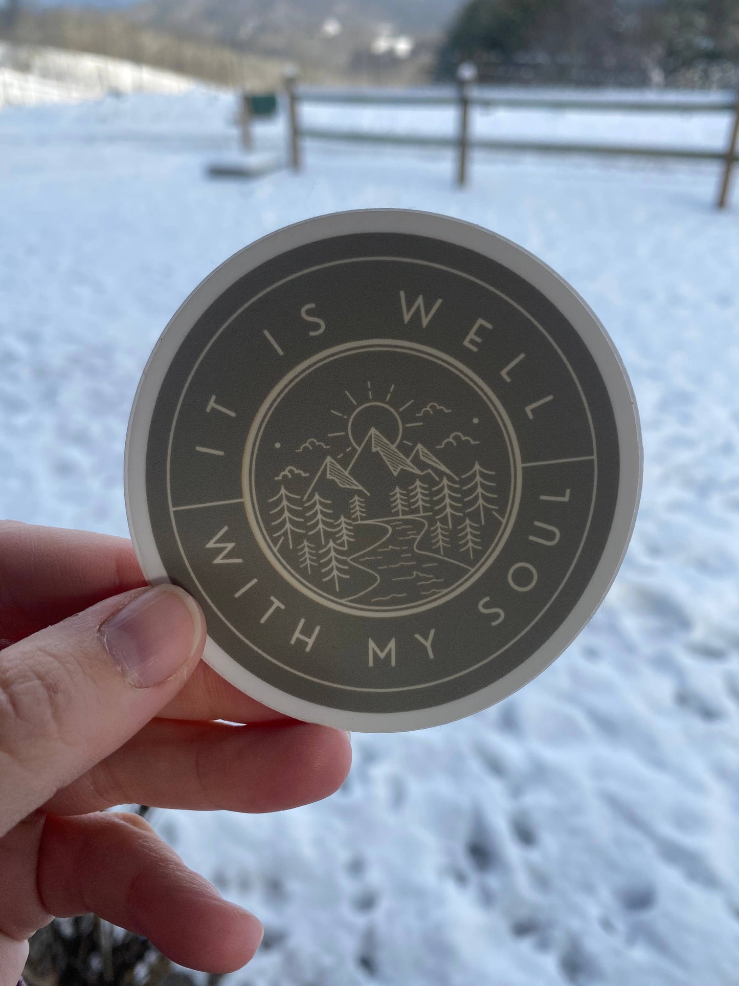 It Is Well With My soul: Religious Sticker, Bible Sticker