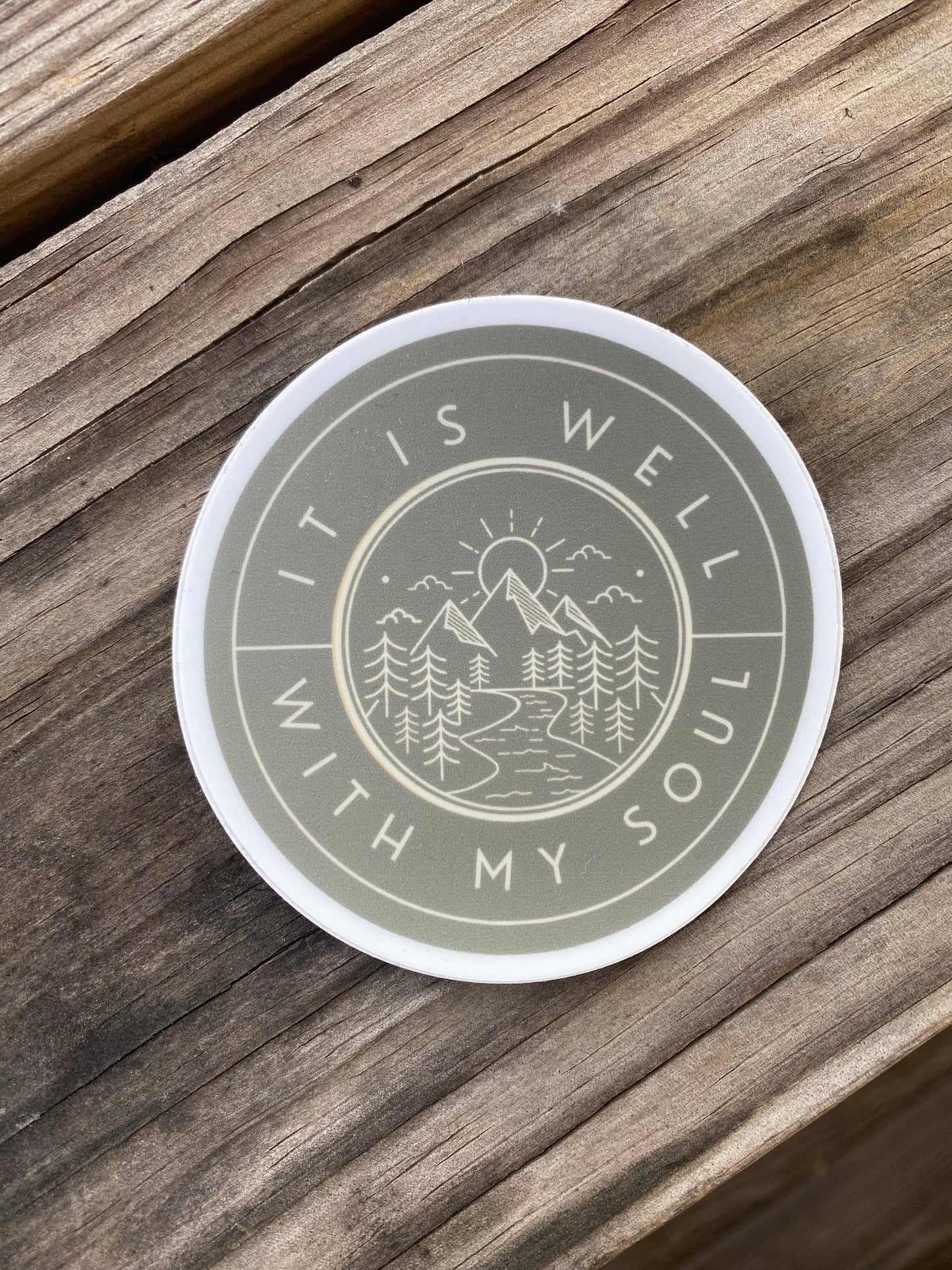 It Is Well With My soul: Religious Sticker, Bible Sticker