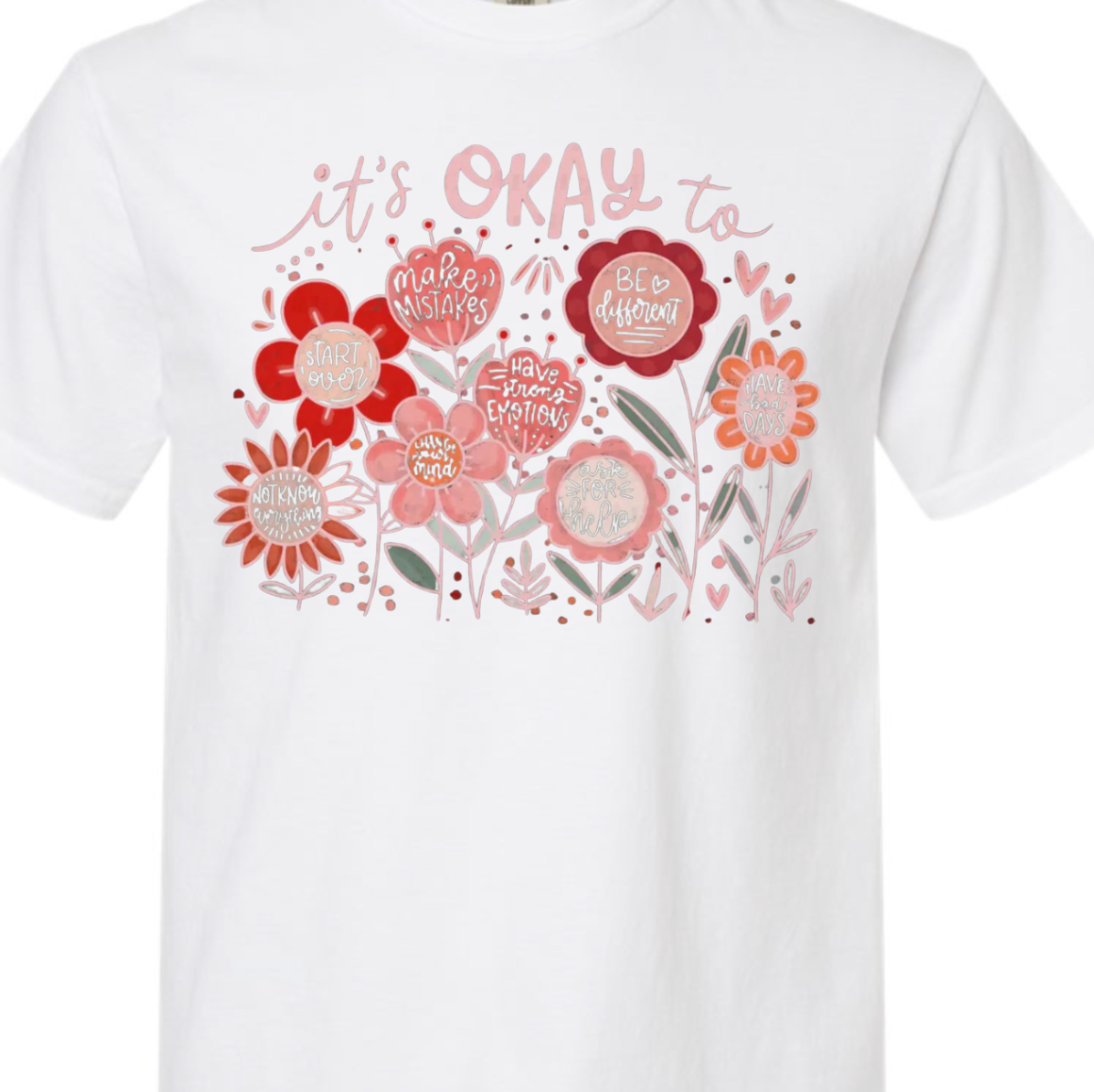 It's Ok To Comfort Color Tee: Pepper / Large