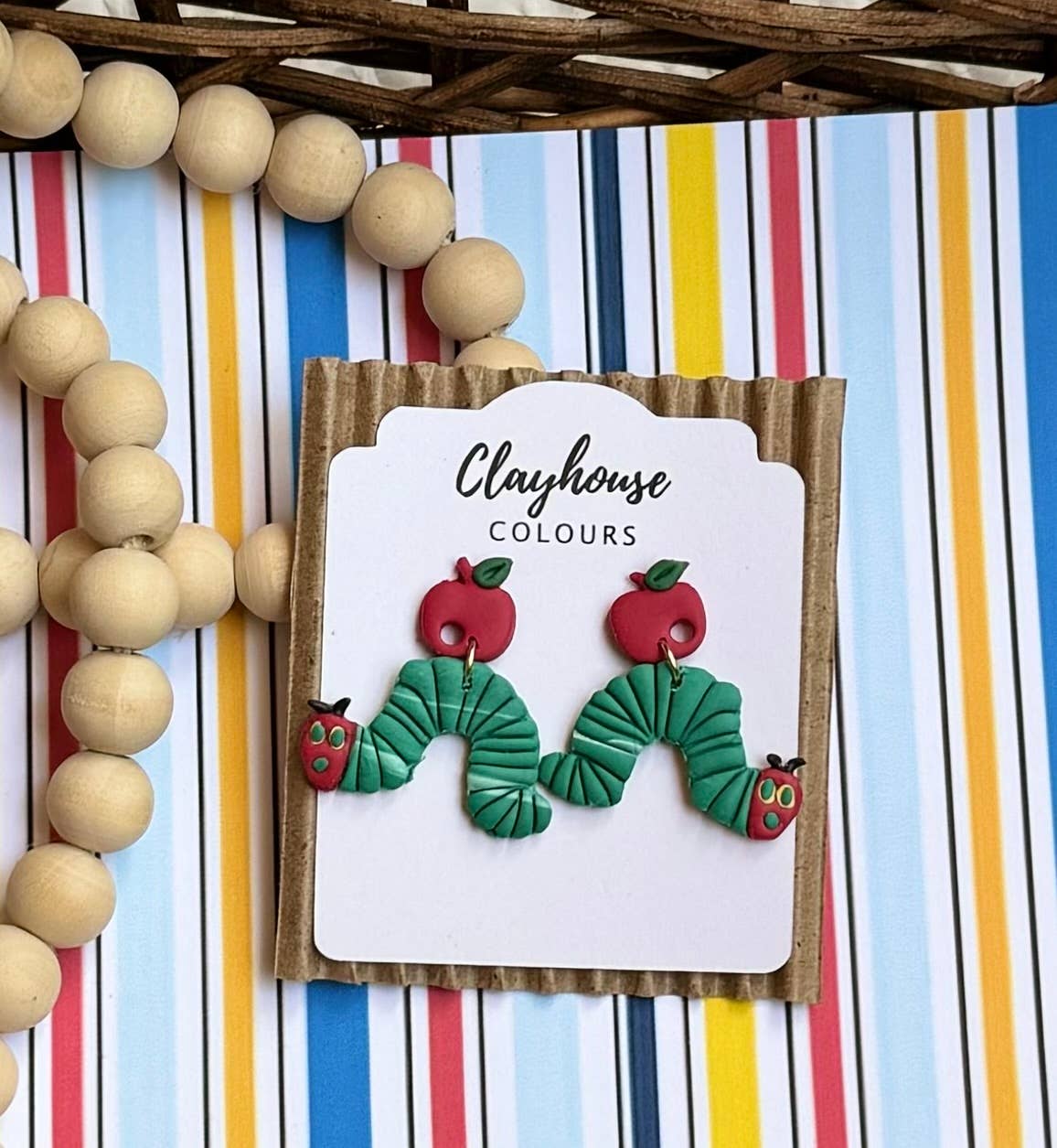 Teacher Earrings | School Earrings: Caterpillar Arches