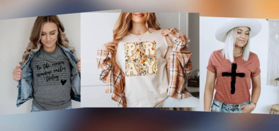 NEW PRAY BOHO CREAM FAITH CREAM GRAPHIC SWEATSHIRT TEE : 2X