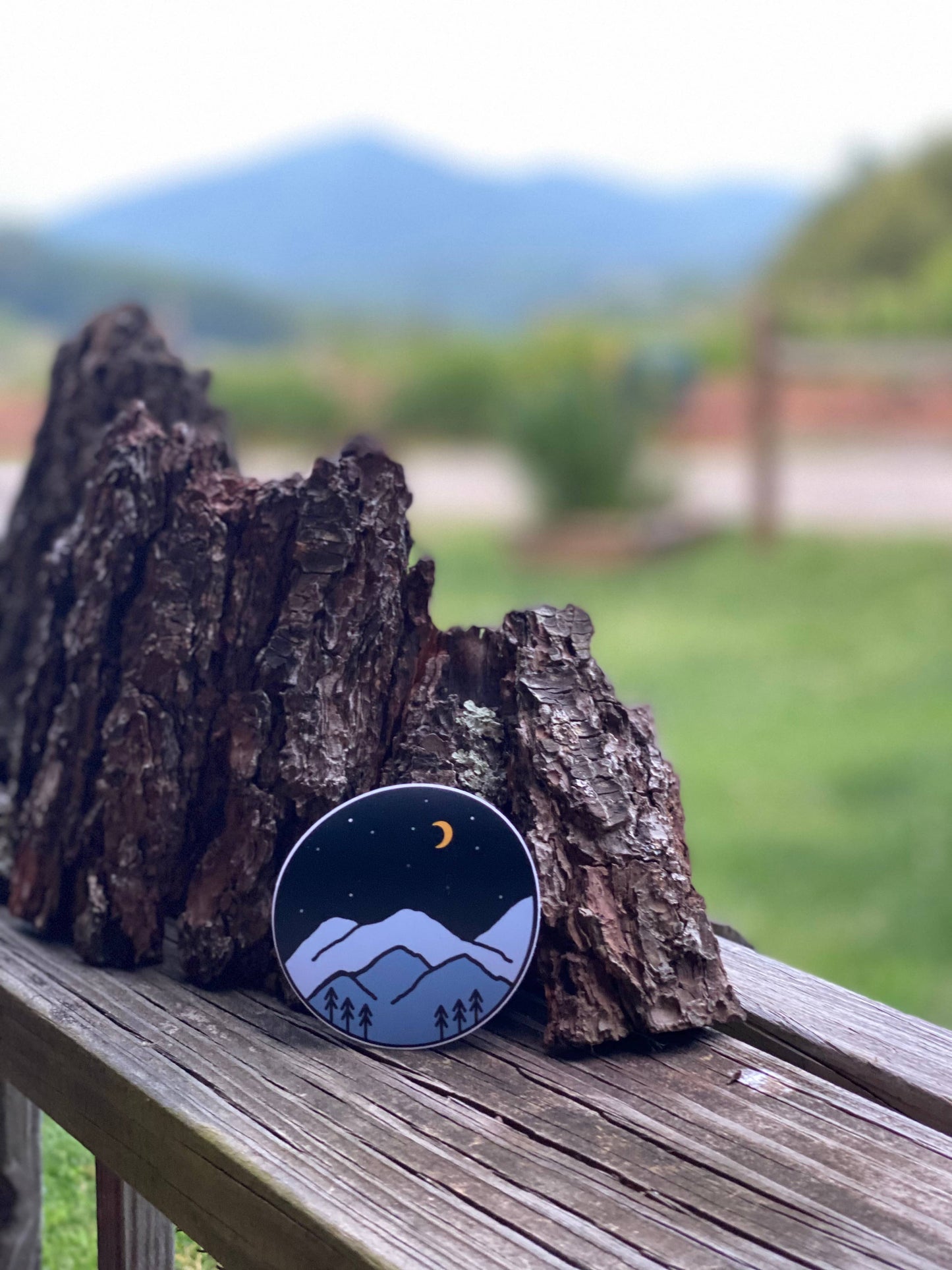 Blue Ridge Mountain Sticker, Smoky Mountains, Gift for Mount