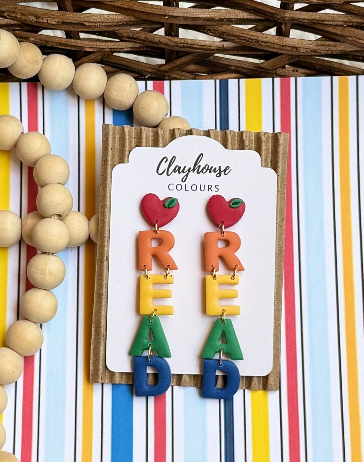 Teacher Earrings | School Earrings: Caterpillar Arches