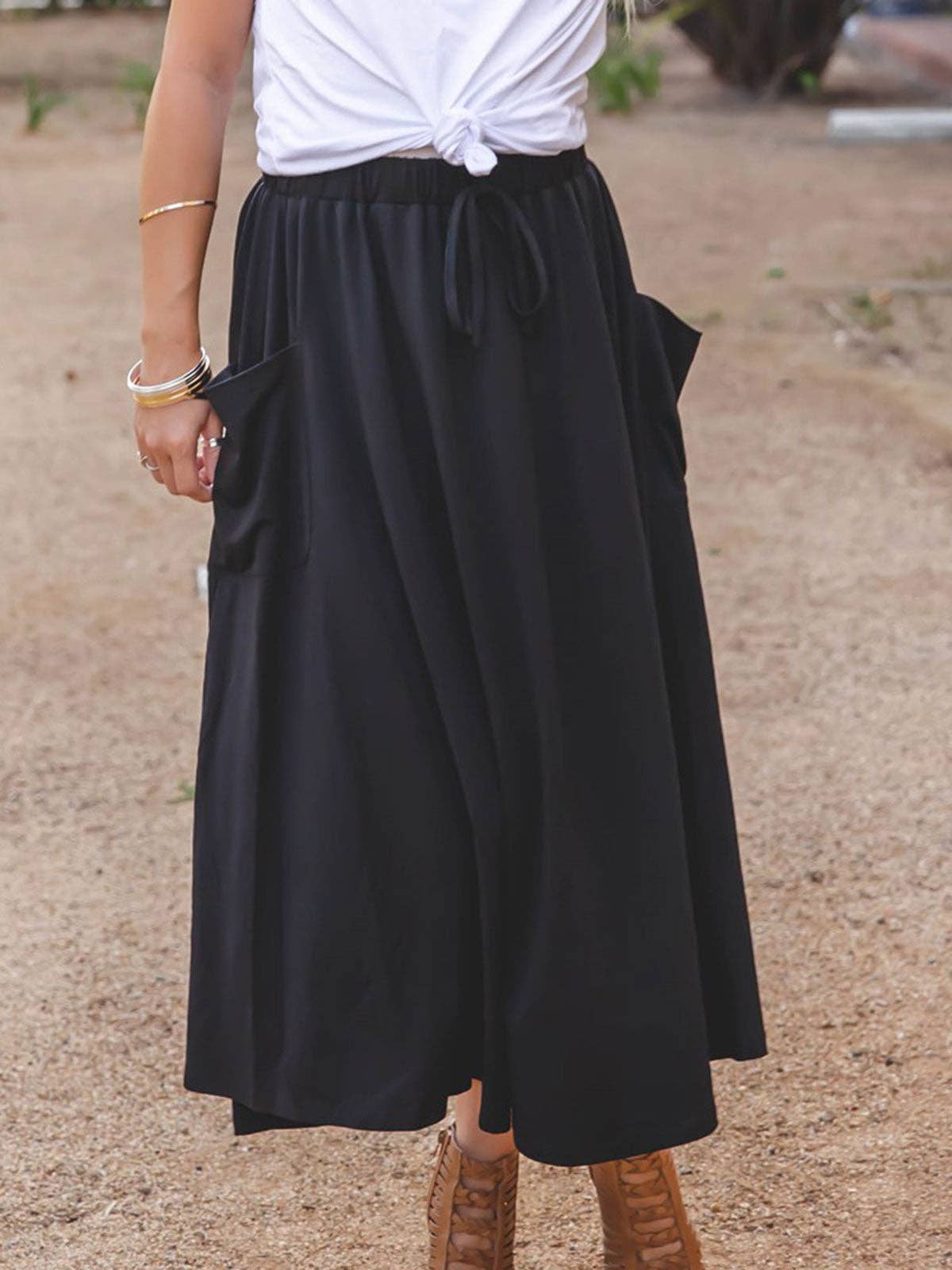 The Olive Pocket Skirt: Orange / Small