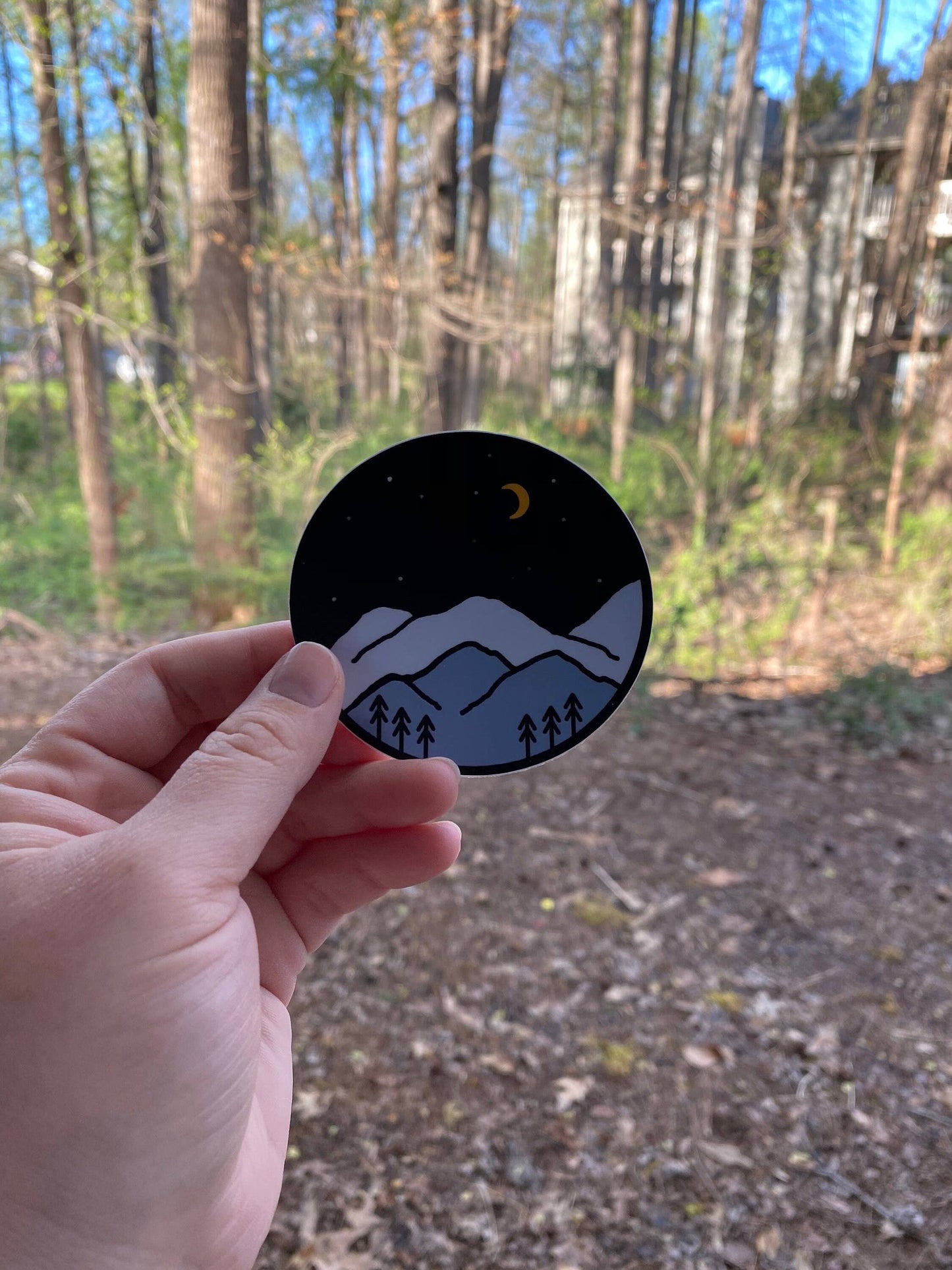 Blue Ridge Mountain Sticker, Smoky Mountains, Gift for Mount