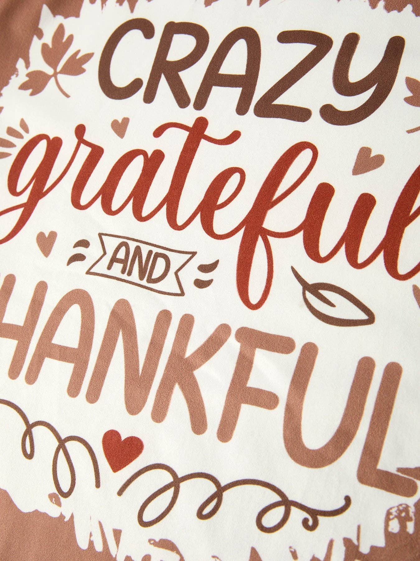 Fall Thanksgiving "crazy thankful" Girls Long Sleeve Set: 10/12