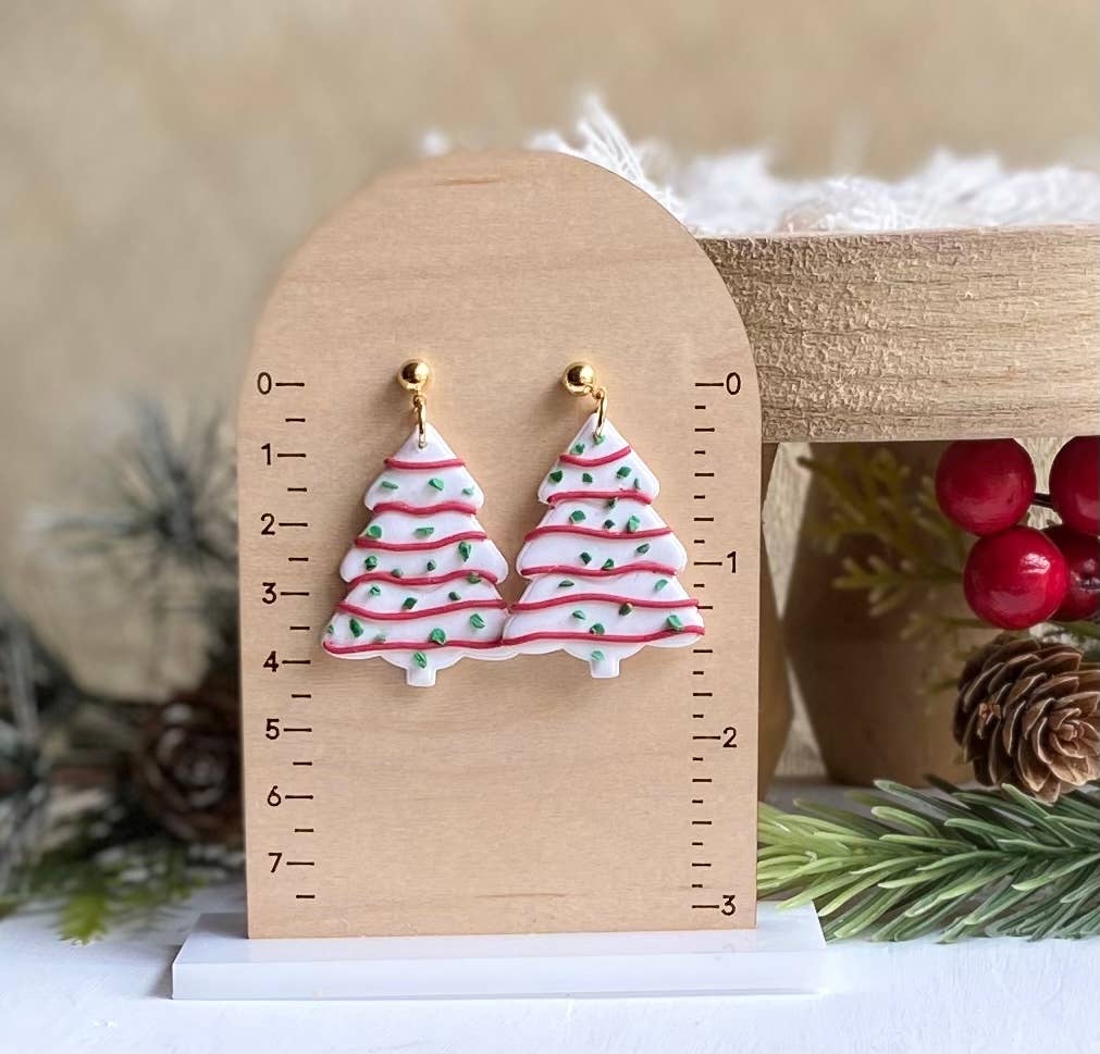Christmas Earrings: Gringerbread House