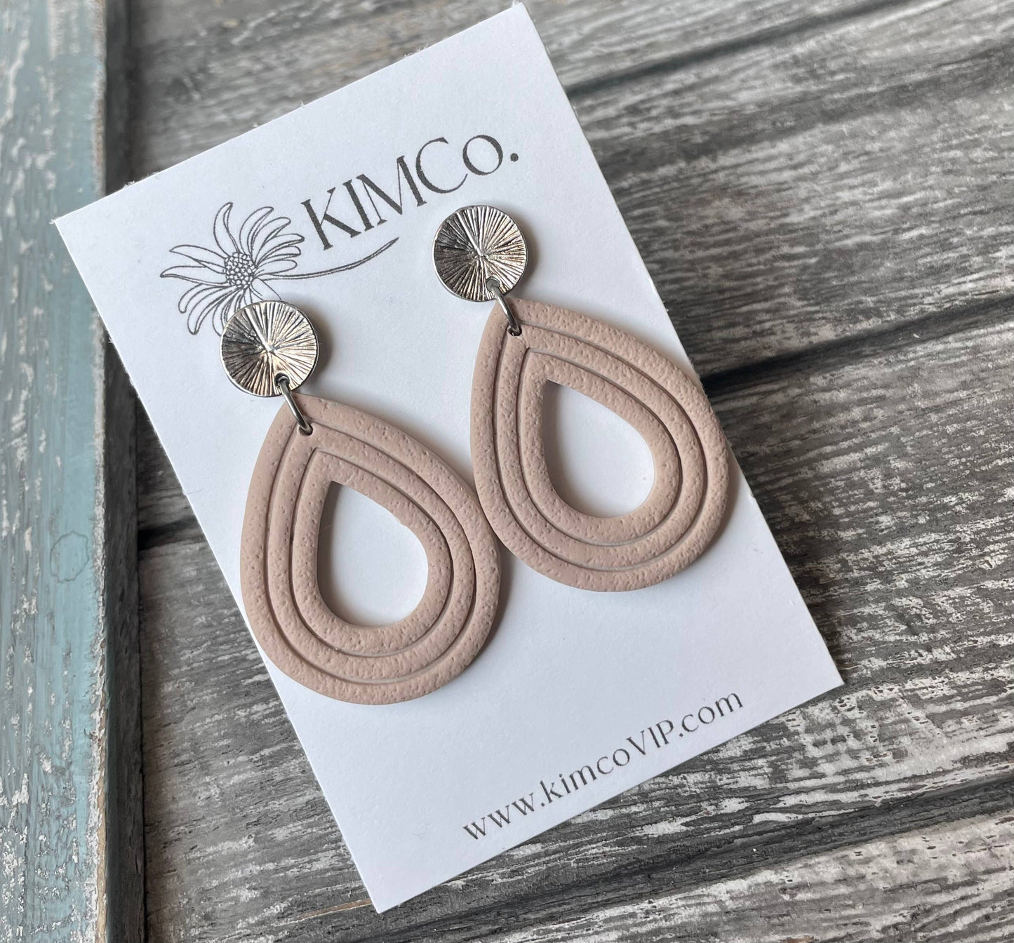 Polymer clay earrings * Retro design