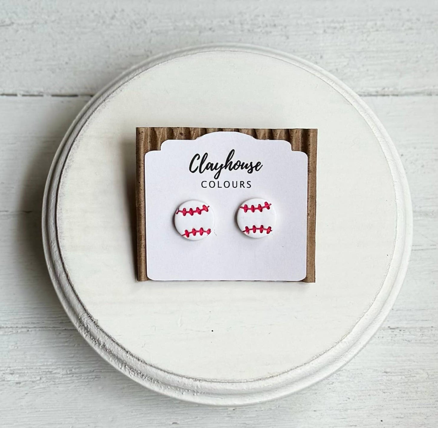Baseball Earrings: Mitt & Bat