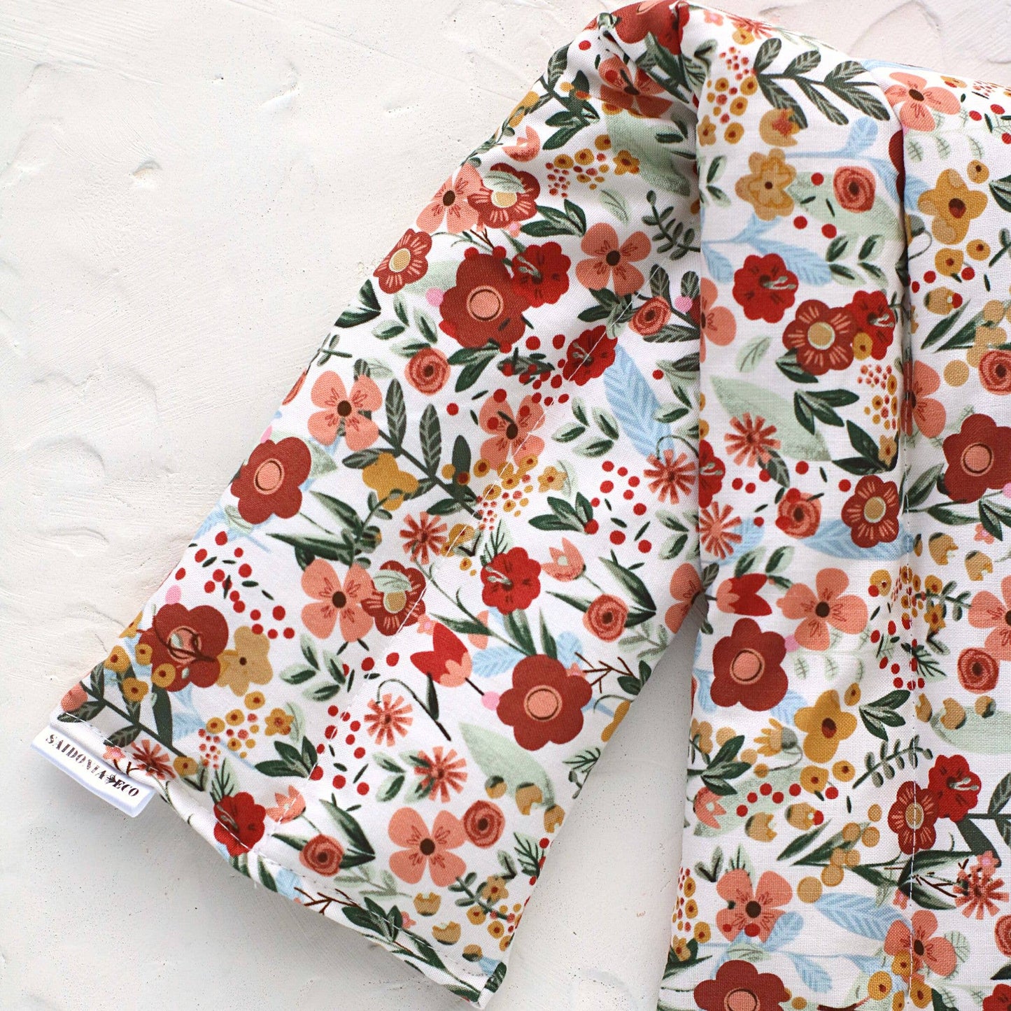 Neck and Body Wrap - Hot Cold Weighted Rice Bag Boho Flower