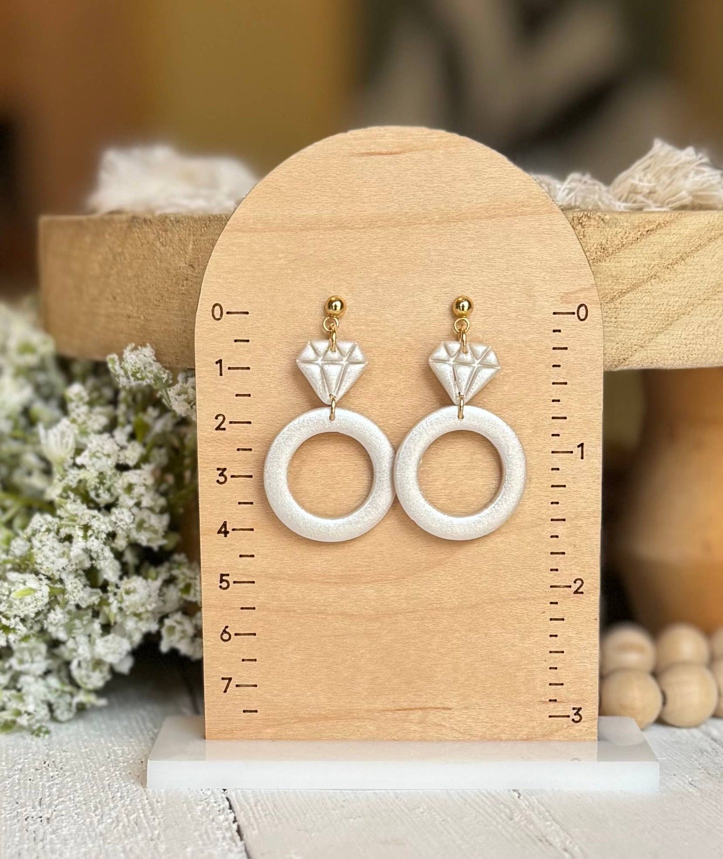 Bridal Earrings : Engagement Ring