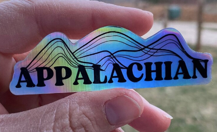 Appalachian Holographic Sticker