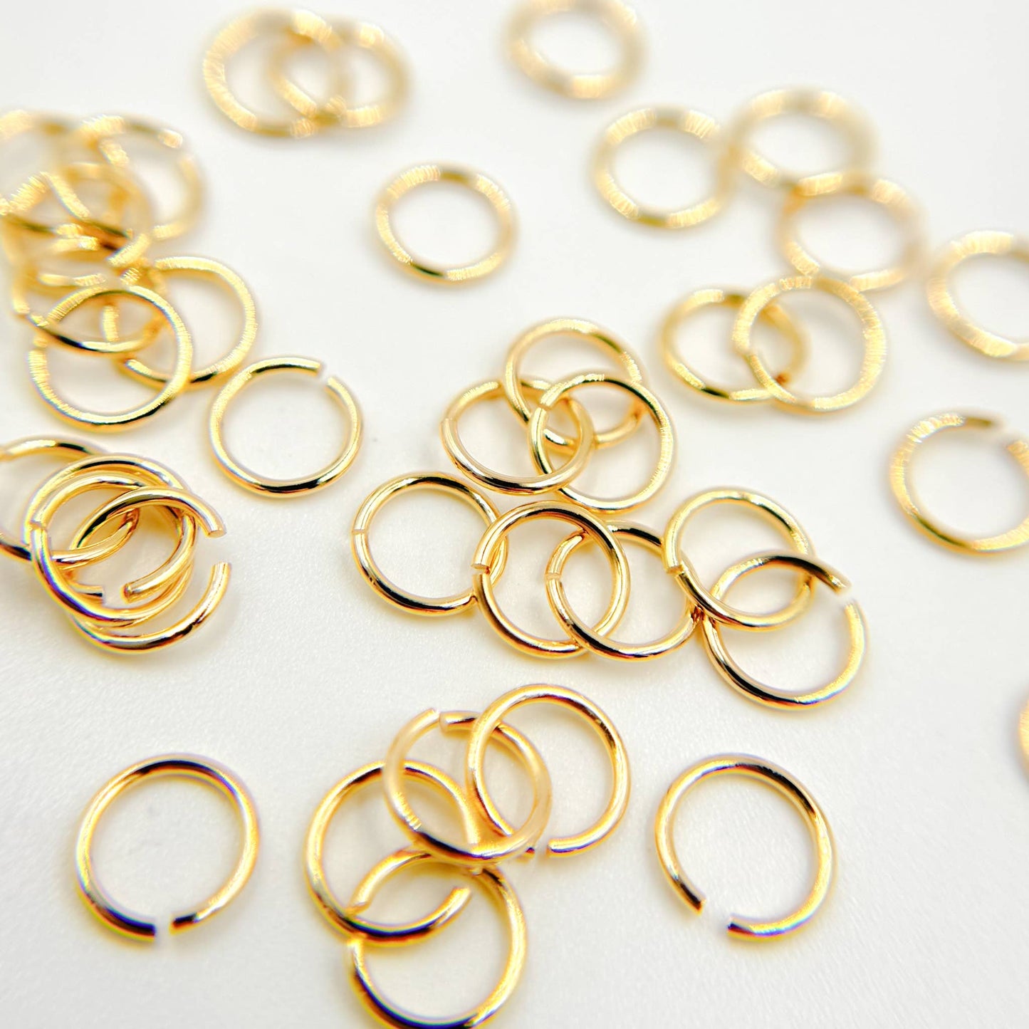 22GAGFOPENJR. 22 Gauge Open Gold Filled Jump Ring : 50 Pcs. / 3.5mm / Open
