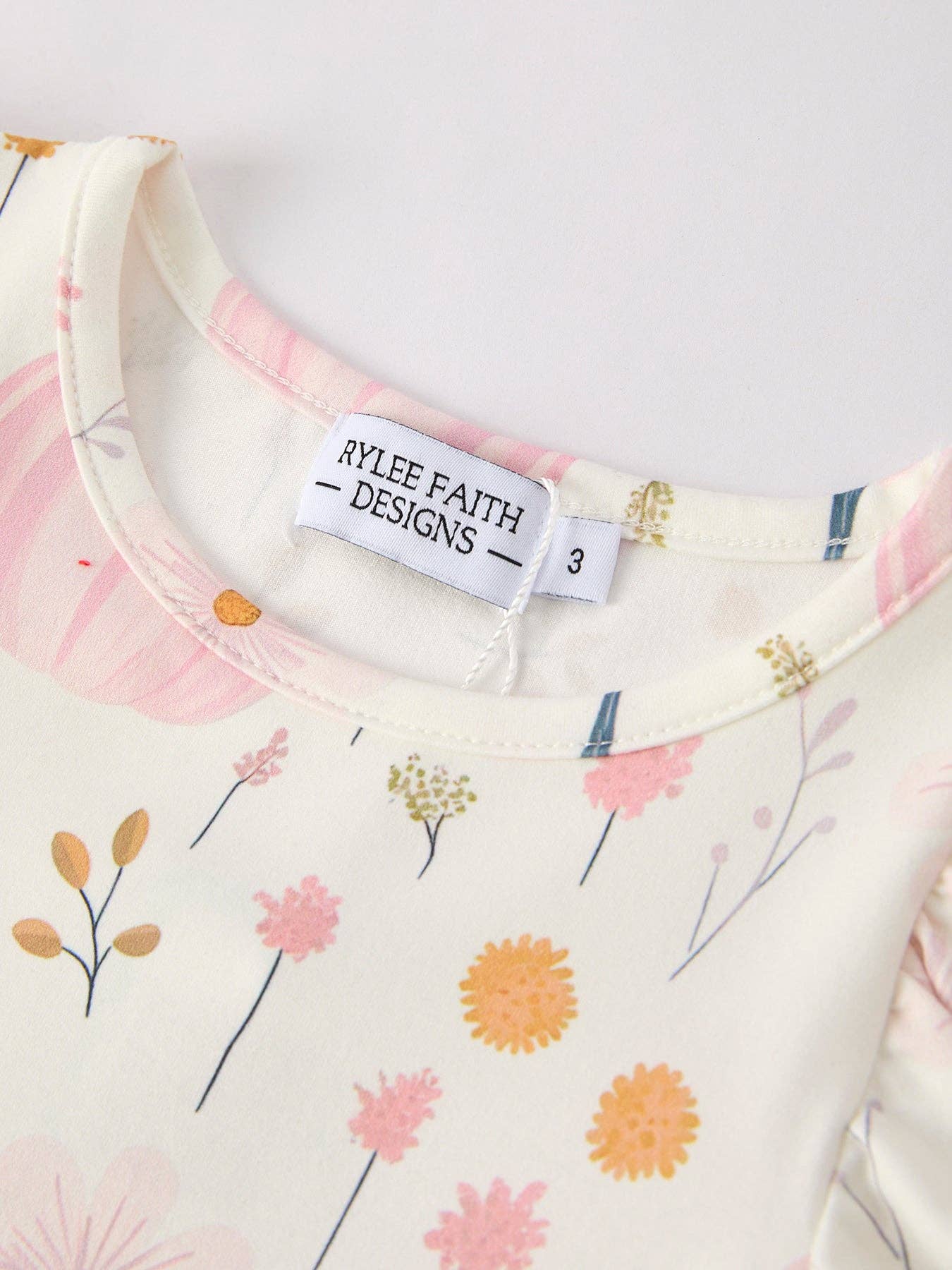 Halloween Cute Pumpkin Print Girls Dress: 3