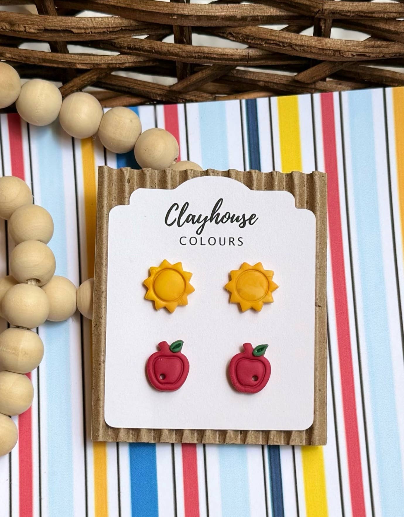 Teacher Earrings | School Earrings: Caterpillar Arches