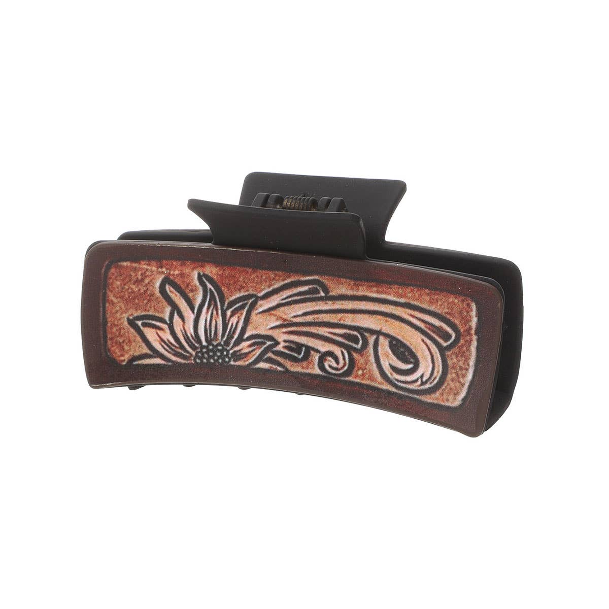 Sunflower PU Leather Hair Claw, Western Style_CWASC1618: TYPE6 / (OS) 1