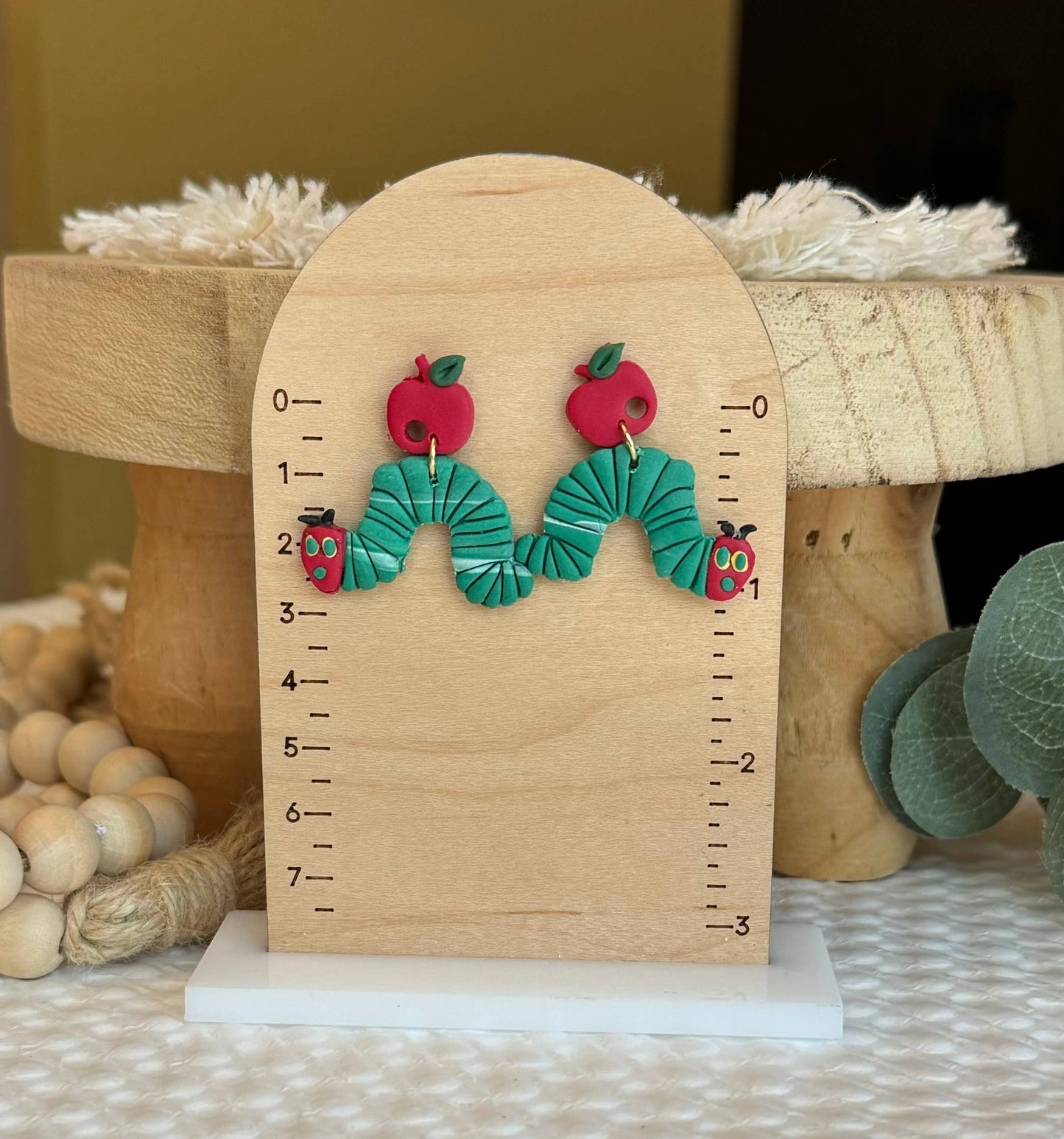 Teacher Earrings | School Earrings: Caterpillar Arches