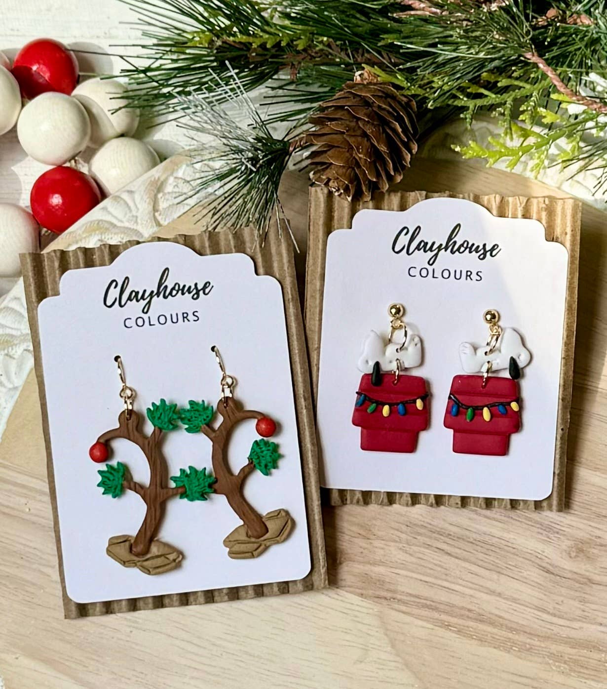 Christmas Earrings : Charlie Brown Christmas Tree