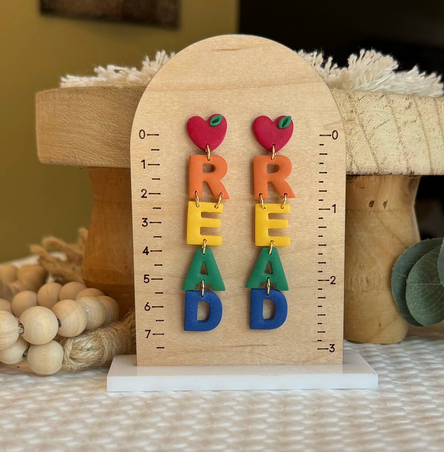 Teacher Earrings | School Earrings: Caterpillar Arches