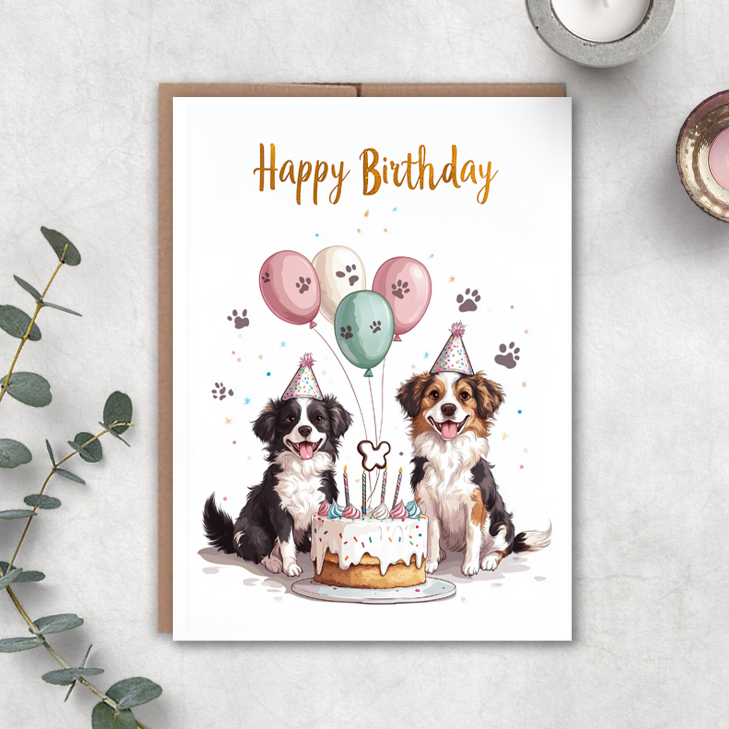 Dogs Happy Birthday Card