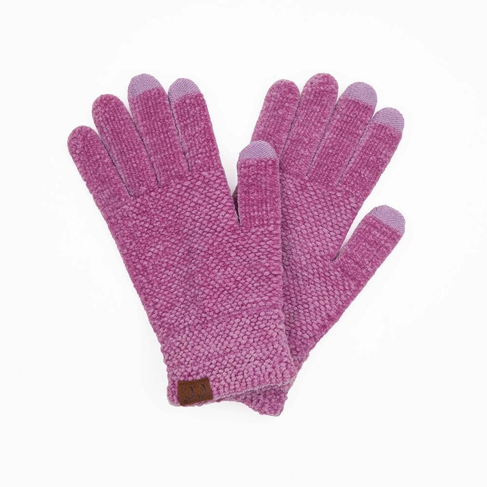 C.C Eco Friendly Chenille Gloves: Burnt Henna