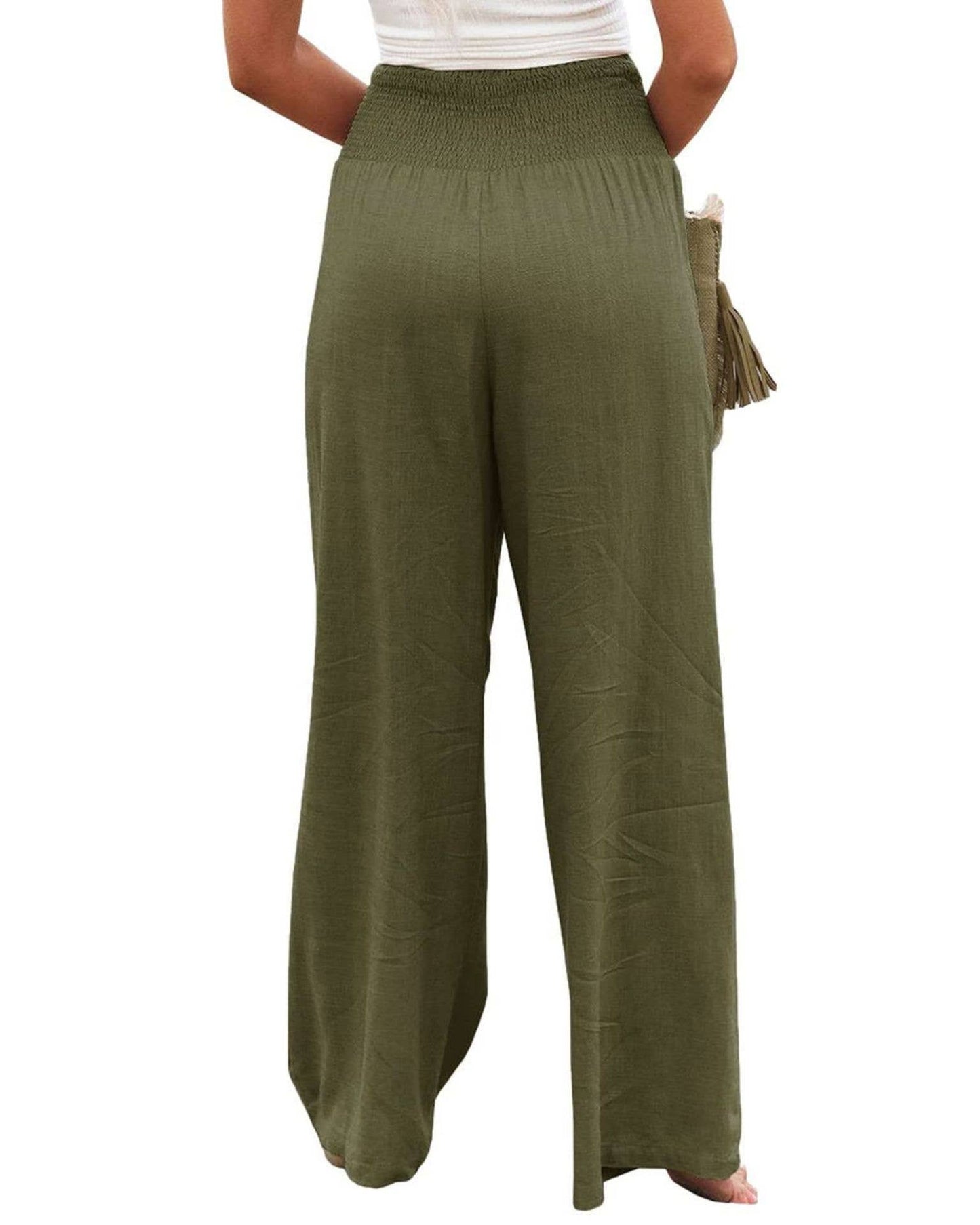 STYLE COTTON SLACKS MADE OF OLD MID-RISE SLACKS: BEIGE / (M) 1