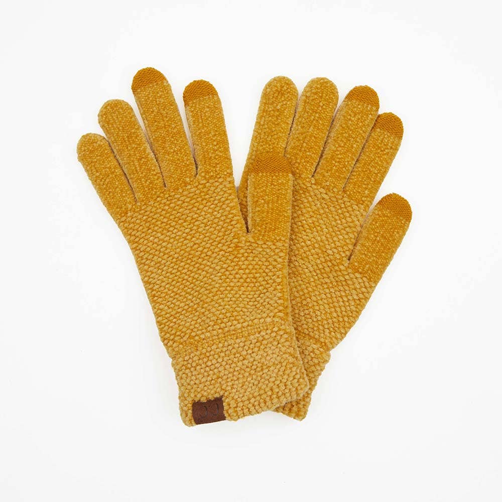 C.C Eco Friendly Chenille Gloves: Burnt Henna